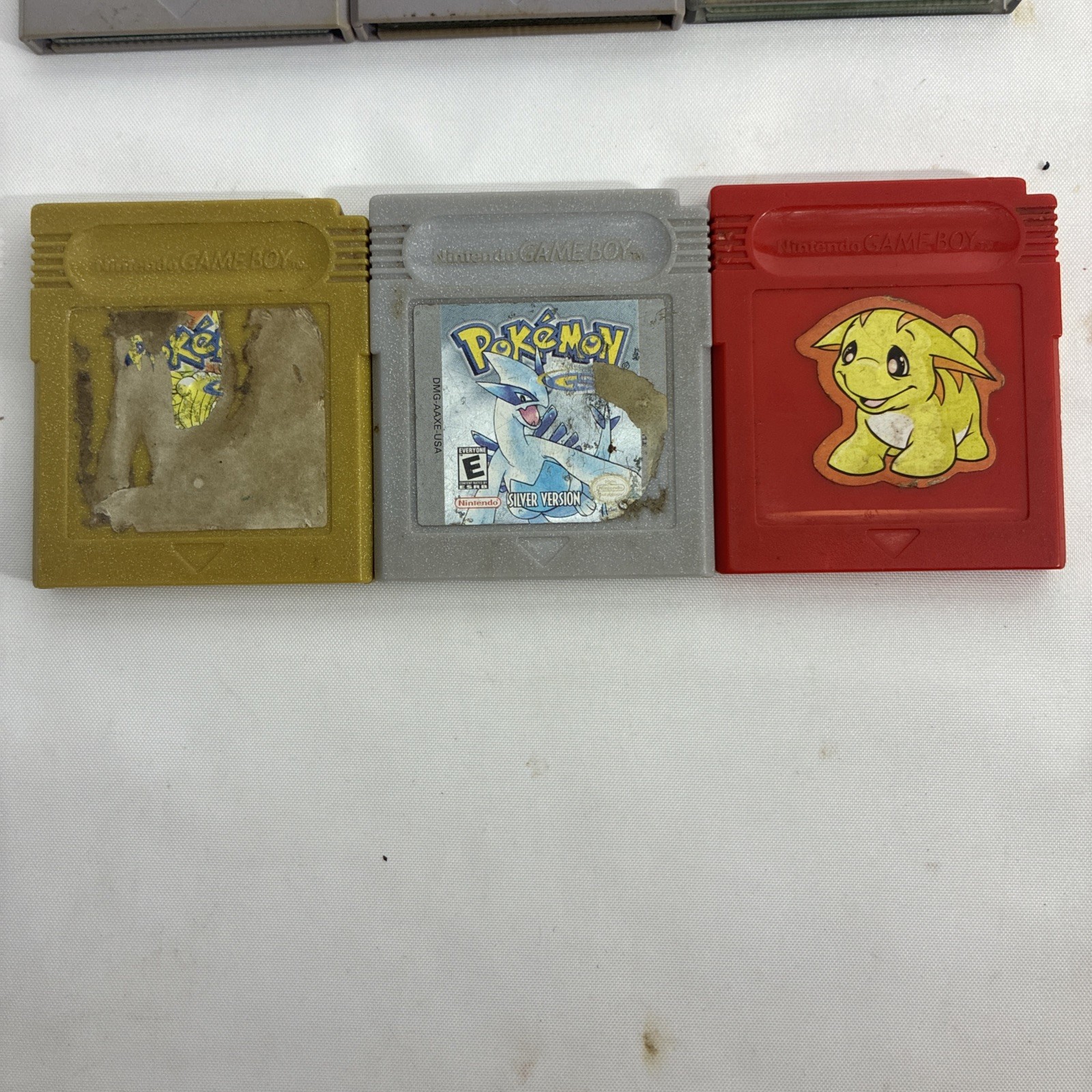 Nintendo Game Boy Advance Bundle Pokémon Red Silver Gold Tetris Spider-Man Shrek
