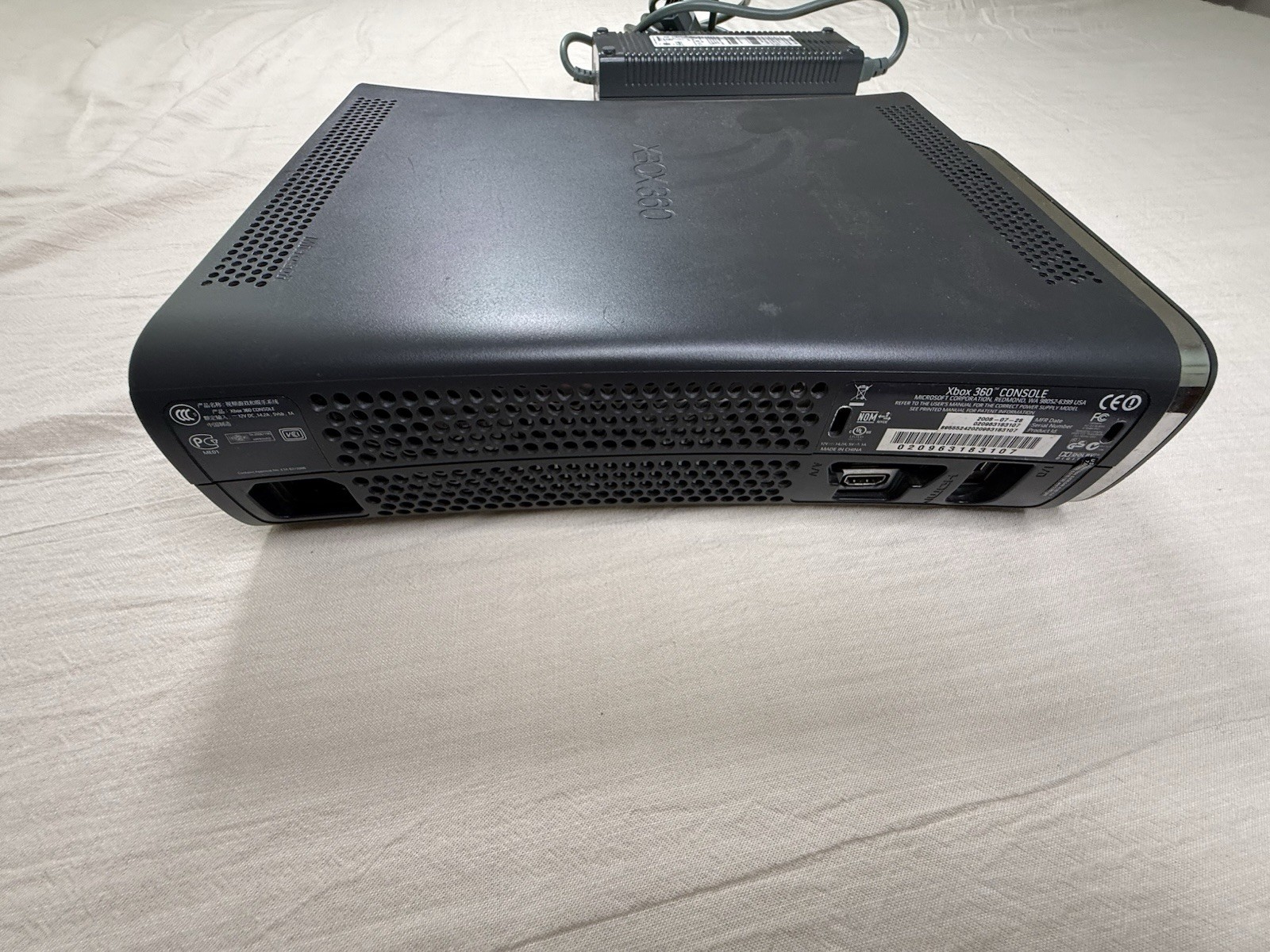 Xbox 360 120GB HDD Console with Cables Tested