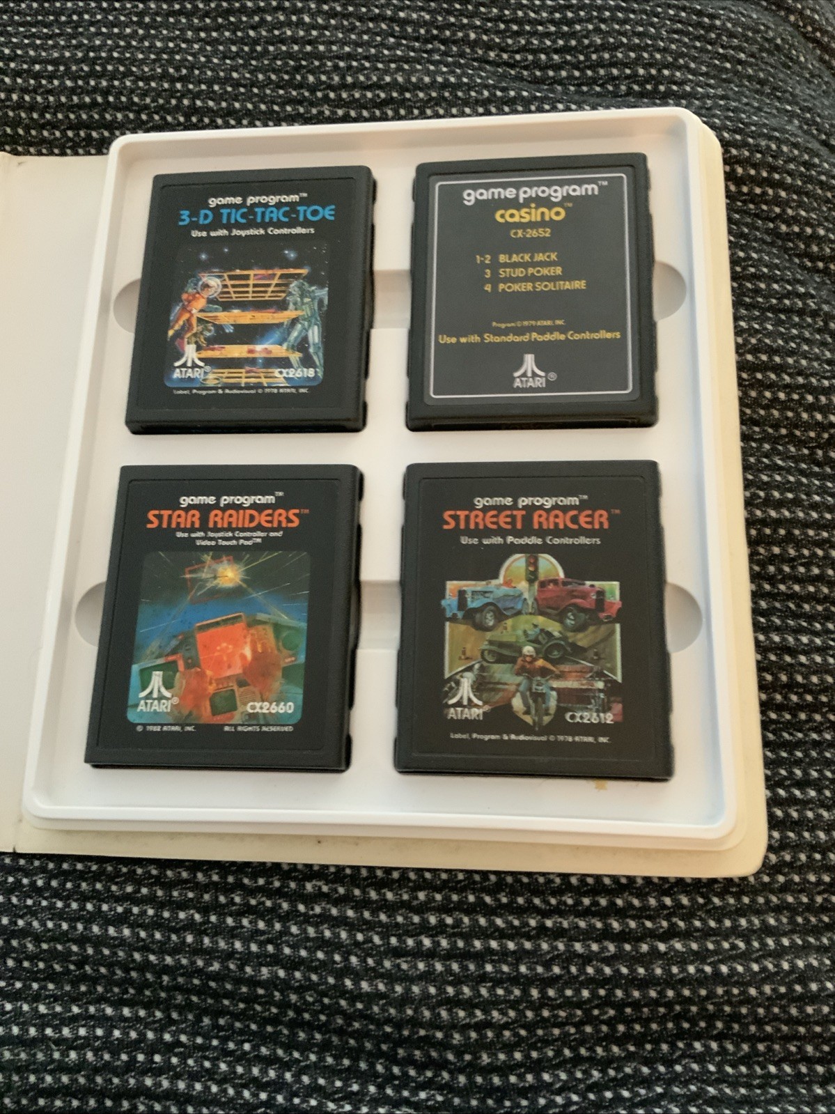 Atari 2600 Console Game Lot Video Game Center 61 Games Joysticks, Paddles & Mor