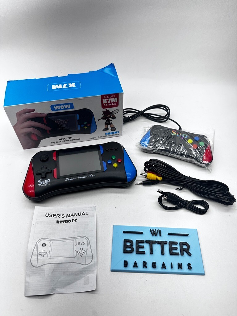 OH YOUTH JOYSTICK GAME CONSOLE- MODEL X7M – 3.5 INCHES -RED & BLUE –