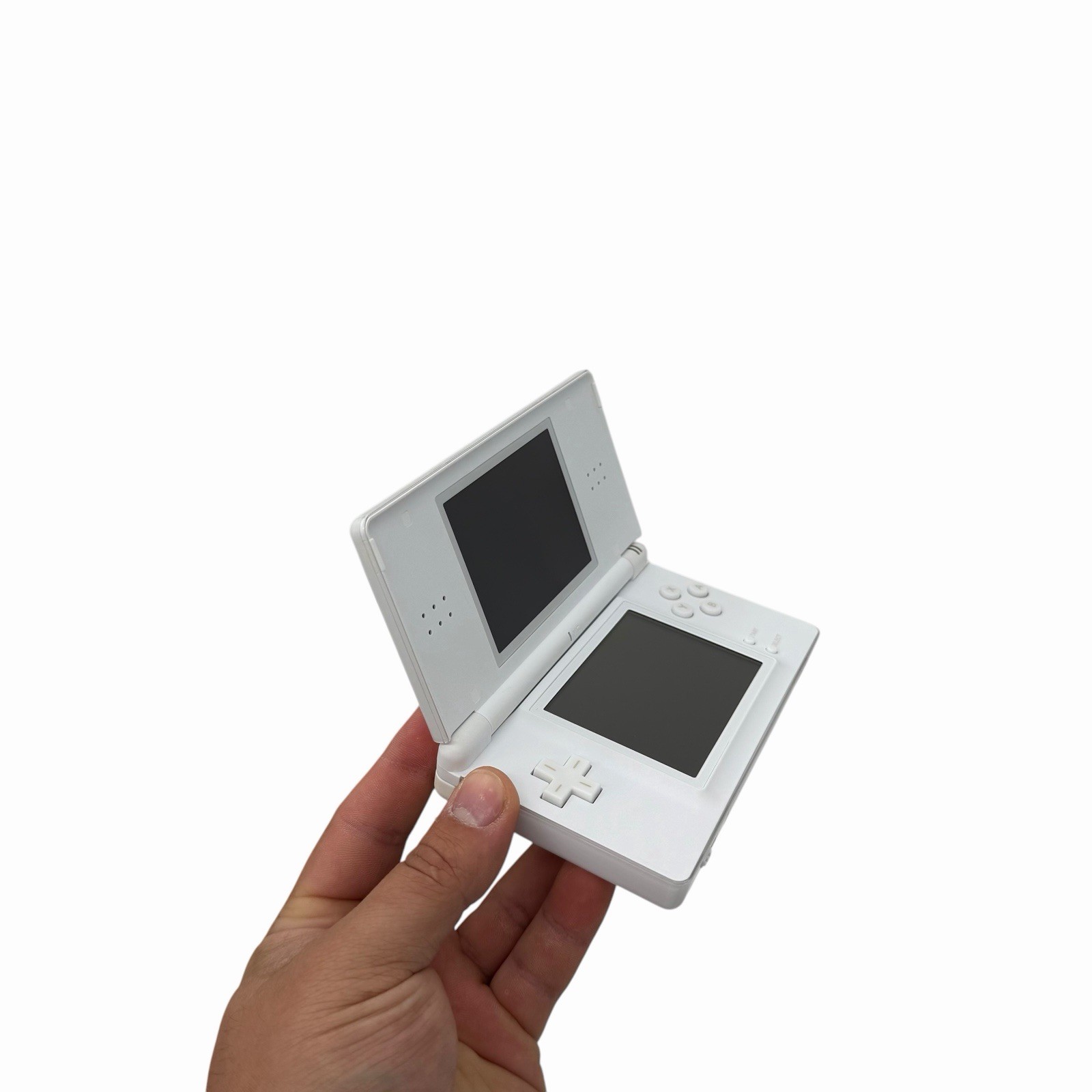 Nintendo DS Lite Handheld Console Polar White With Charger Manuals & Stylus