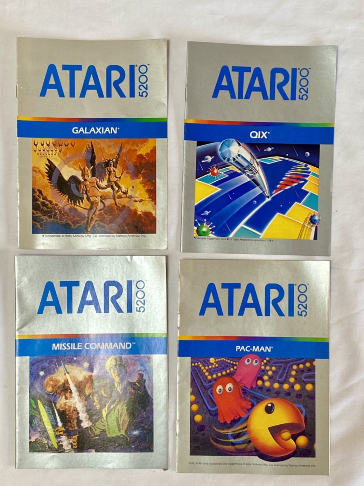 Atari 5200 4 Port Console with 8 Games