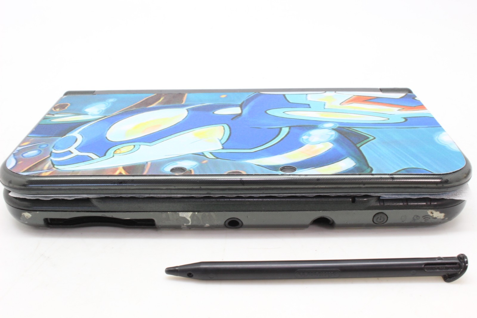 [ EXC++++++ ] NINTENDO NEW 3DS XL Metallic Black POKEMON sticker cover JP 4731