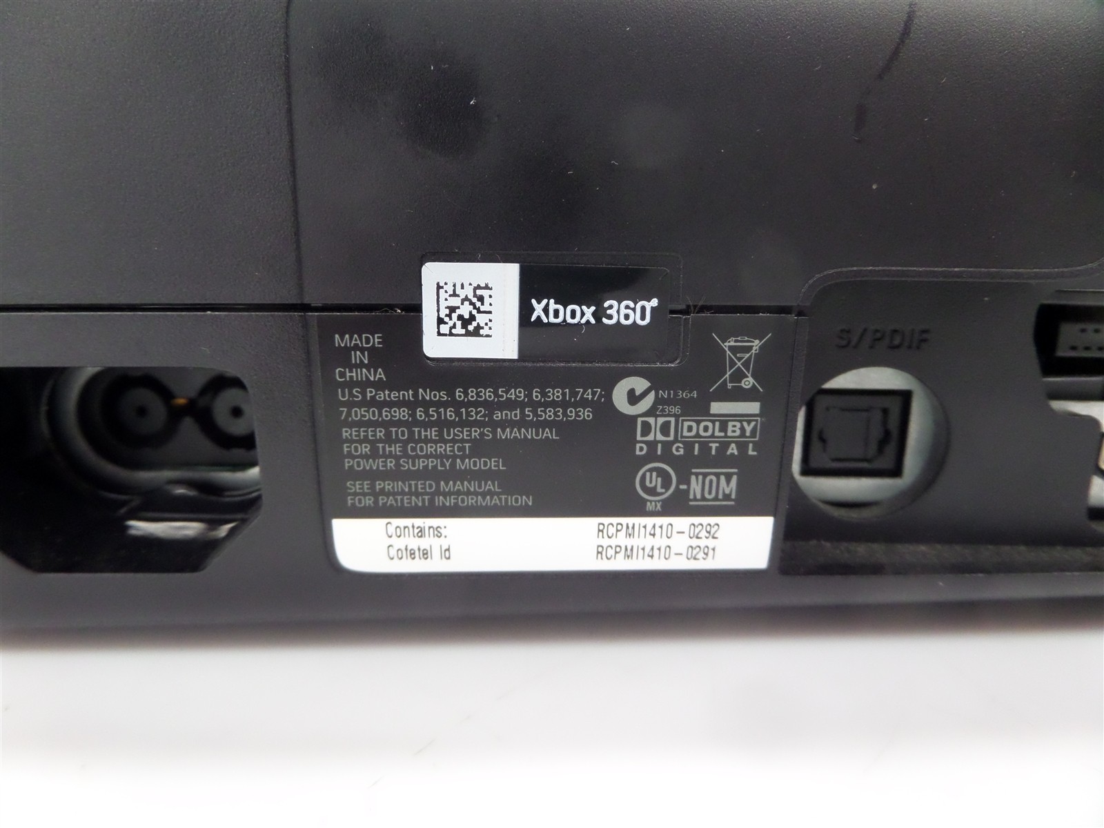 Microsoft Xbox 360 S 1439 Console w/ Power Supply & Kinect Sensor – No 250GB HDD
