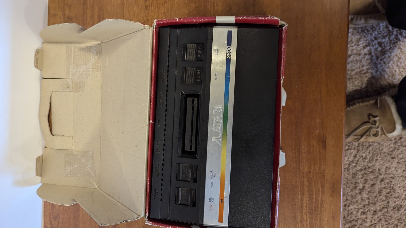 Atari 2600 Rainbow Bundle New AC Adapter & AV to RF Converter Tested In Orig Box
