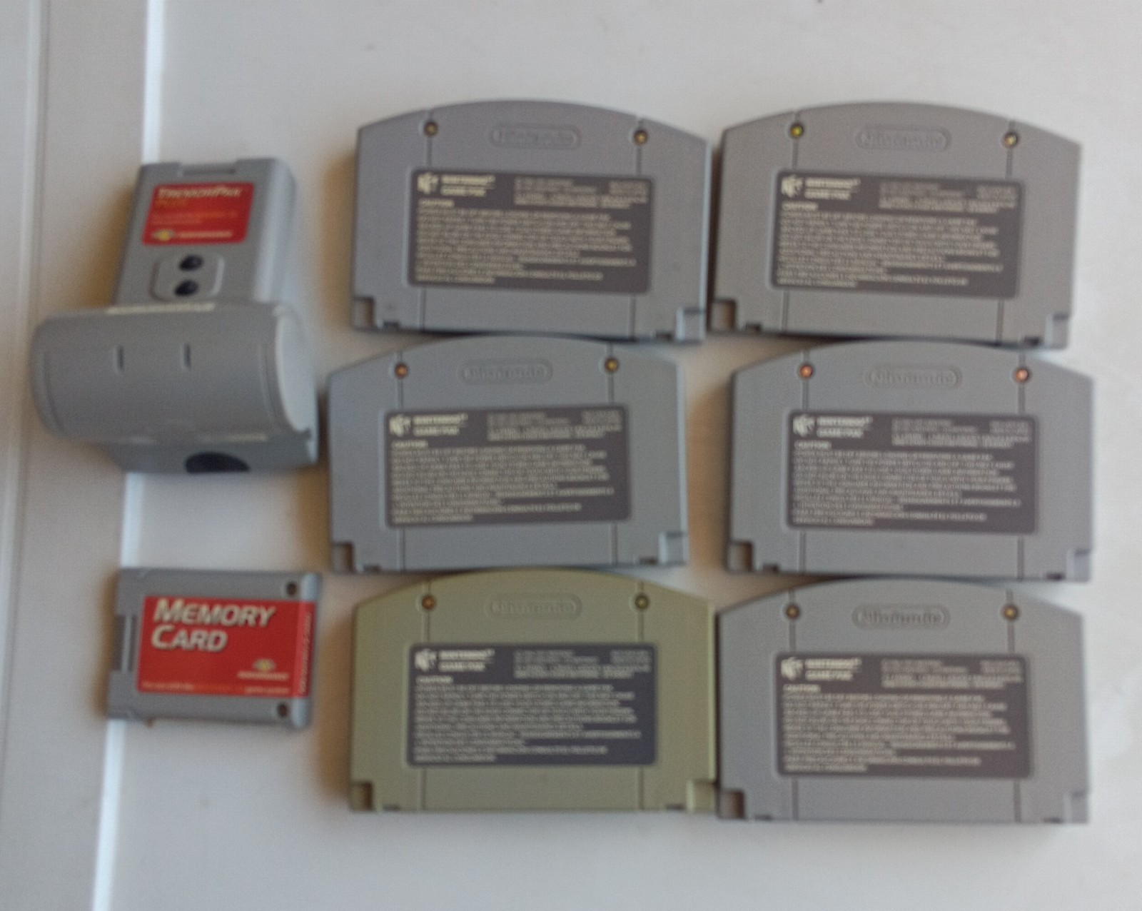 Nintendo 64 Bundle – 3 Controllers, 6 Games, Memory Card, Rumble Pack Combo