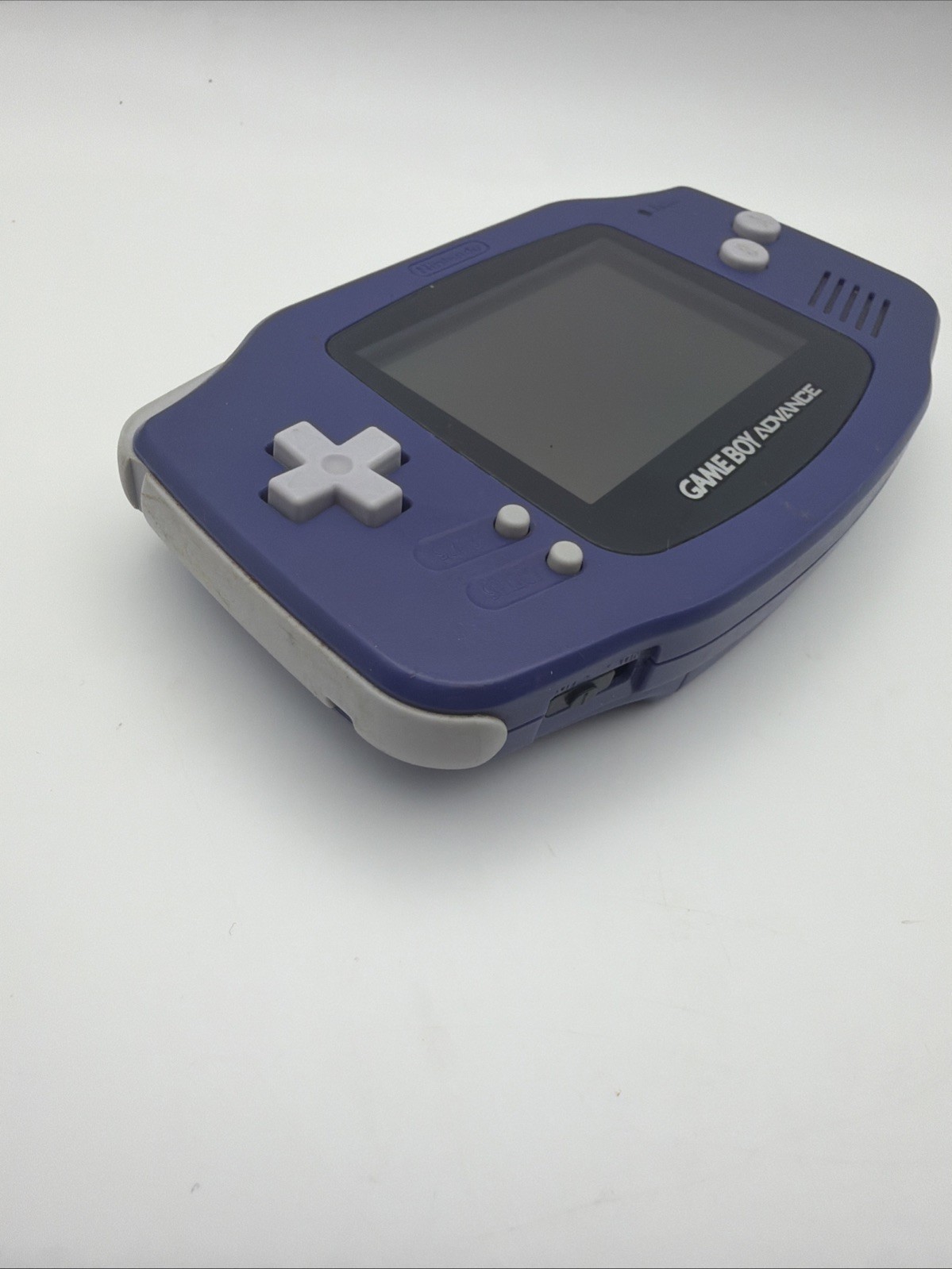 Nintendo Gameboy Advance- (Indigo) w/ Skin, Travel Case & Game (Tested/Working)