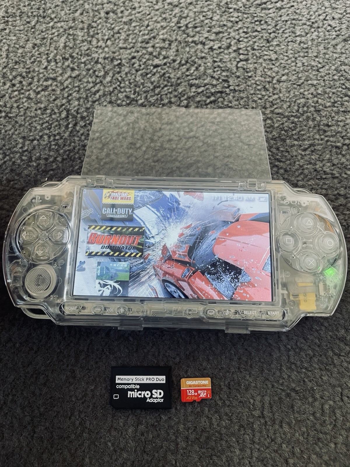 Custom Built 128GB SD Memory card for psp 1000 2000 & 3000 (Read description)