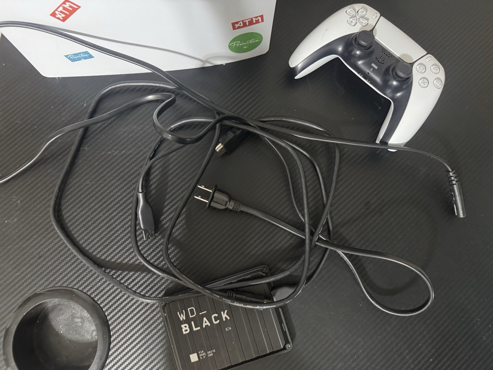 PS5 Console with Controller & WD Black External Hard Drive 2 Terabyte