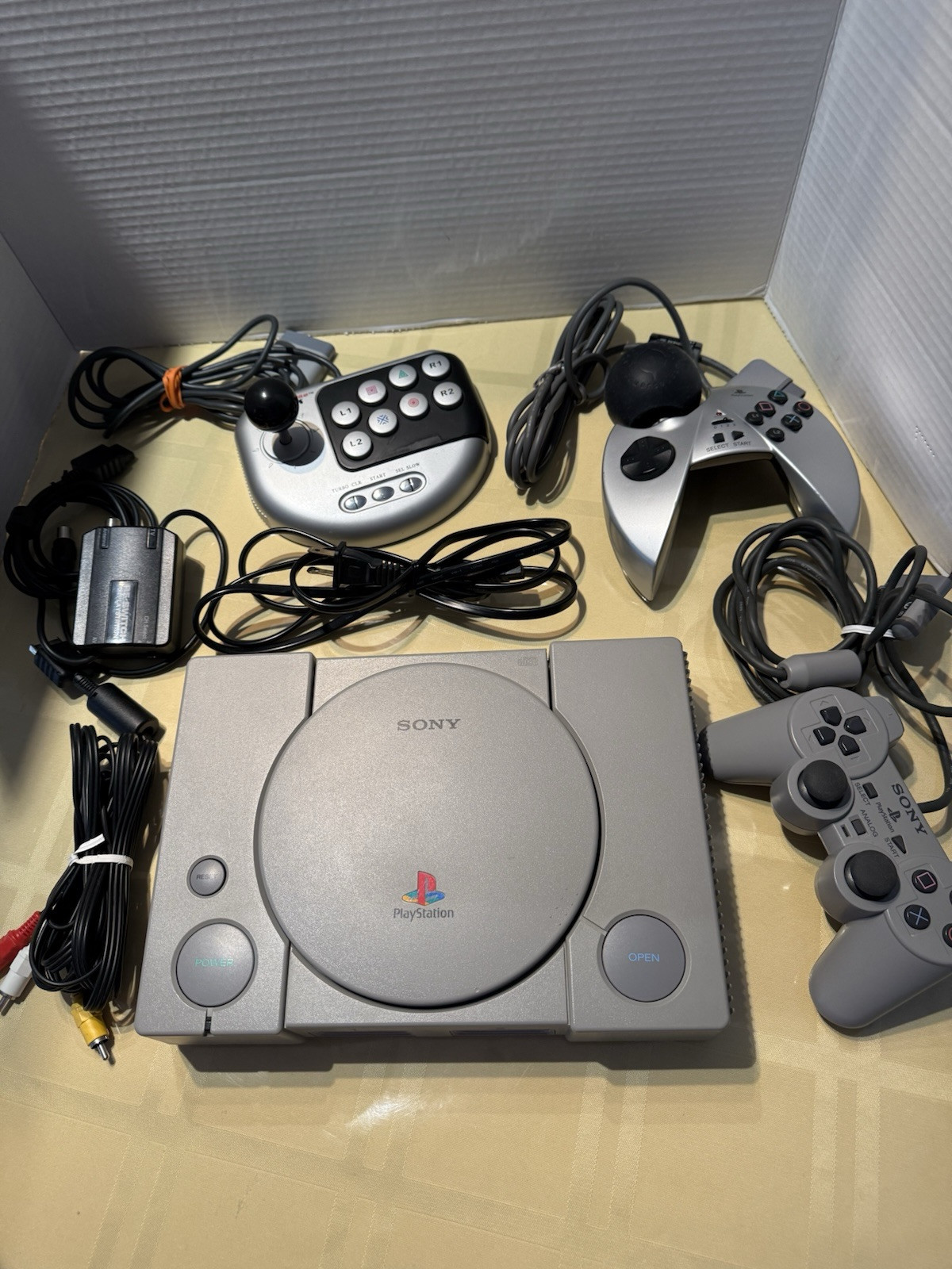 Sony PlayStation 1 Gray Video Game Console 4.3lbs with Accessories