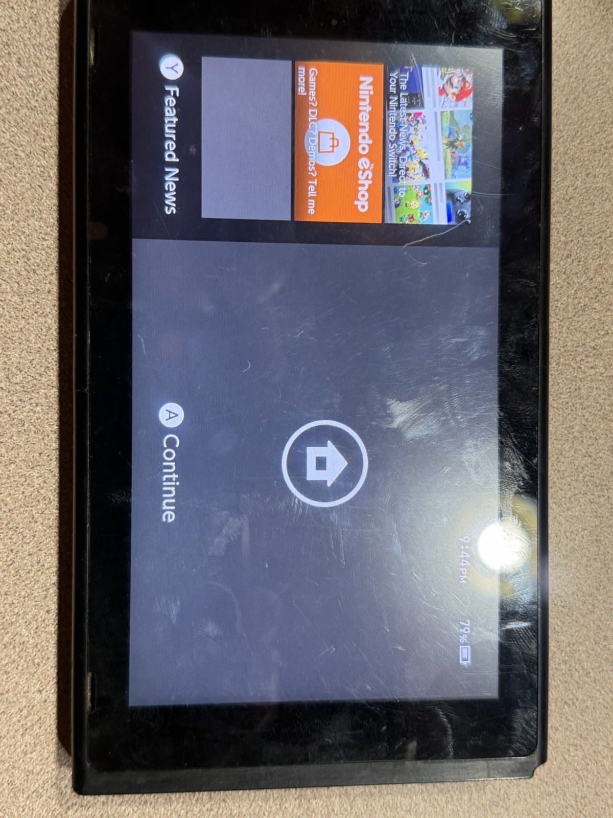 Nintendo Switch Tablet Only Tested Working Charging Dock And 4 Games
