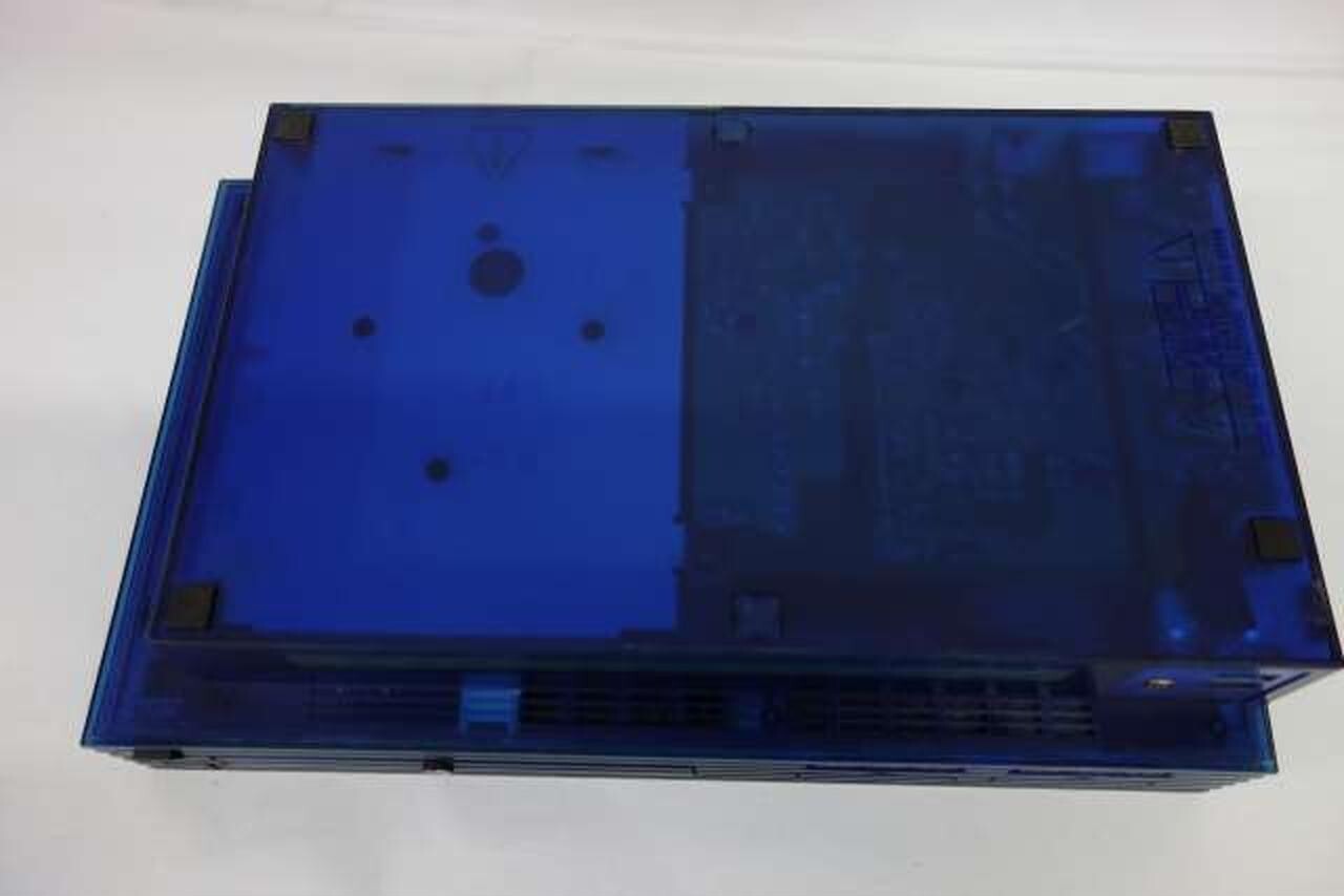 Ocean Blue Playstation 2 Console PS2 SCPH-37000L Transparent TESTED