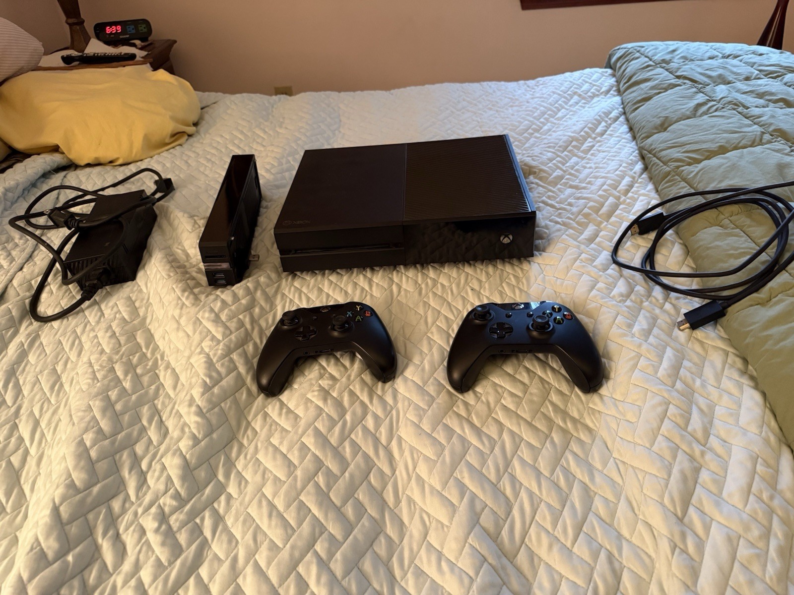 Microsoft Xbox One 1TB Model 1 With Two Controllers And External Hard Drive