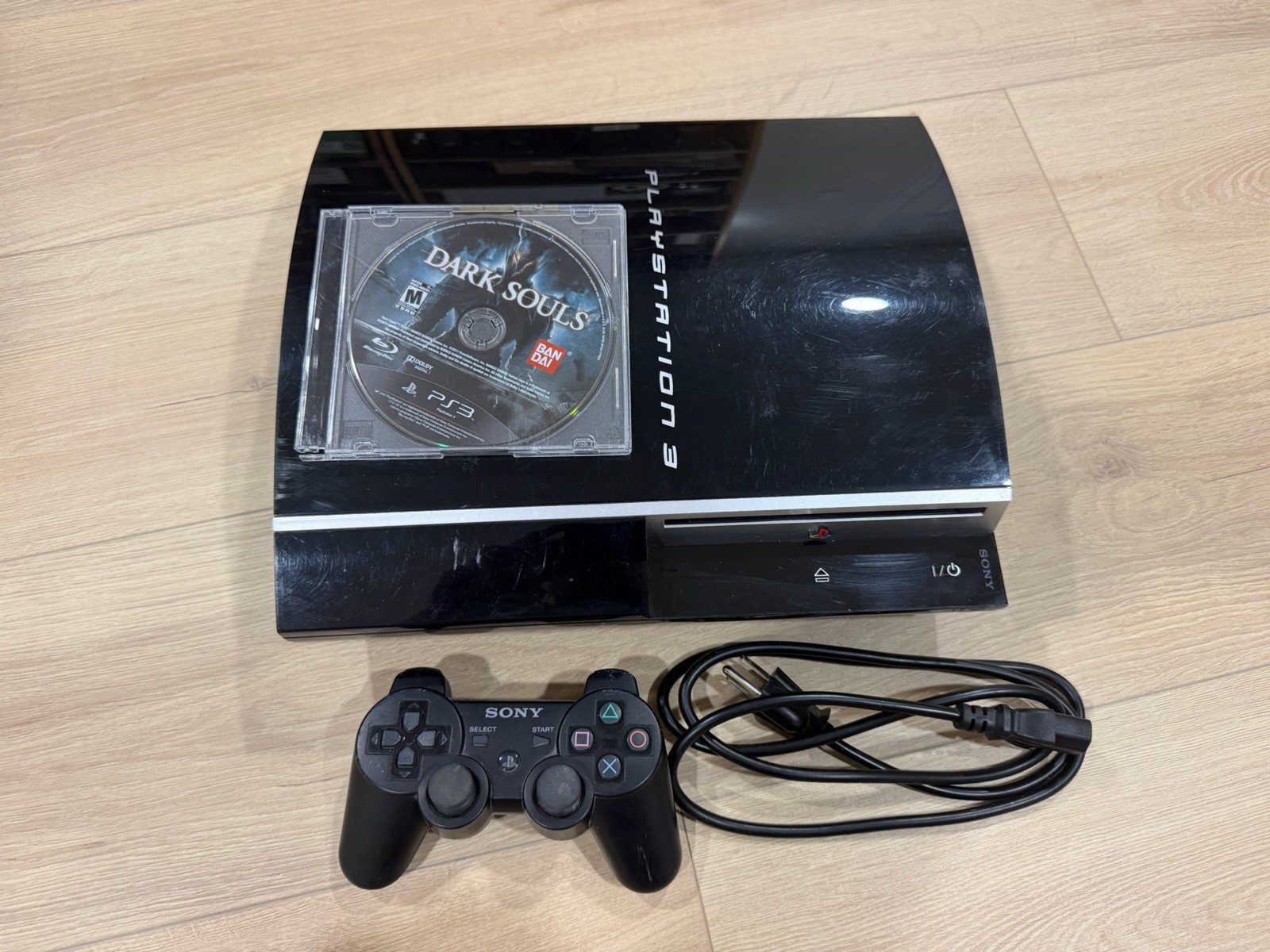 Sony PlayStation 3 Fat PS3 80GB Black Console Gaming System CECHL01