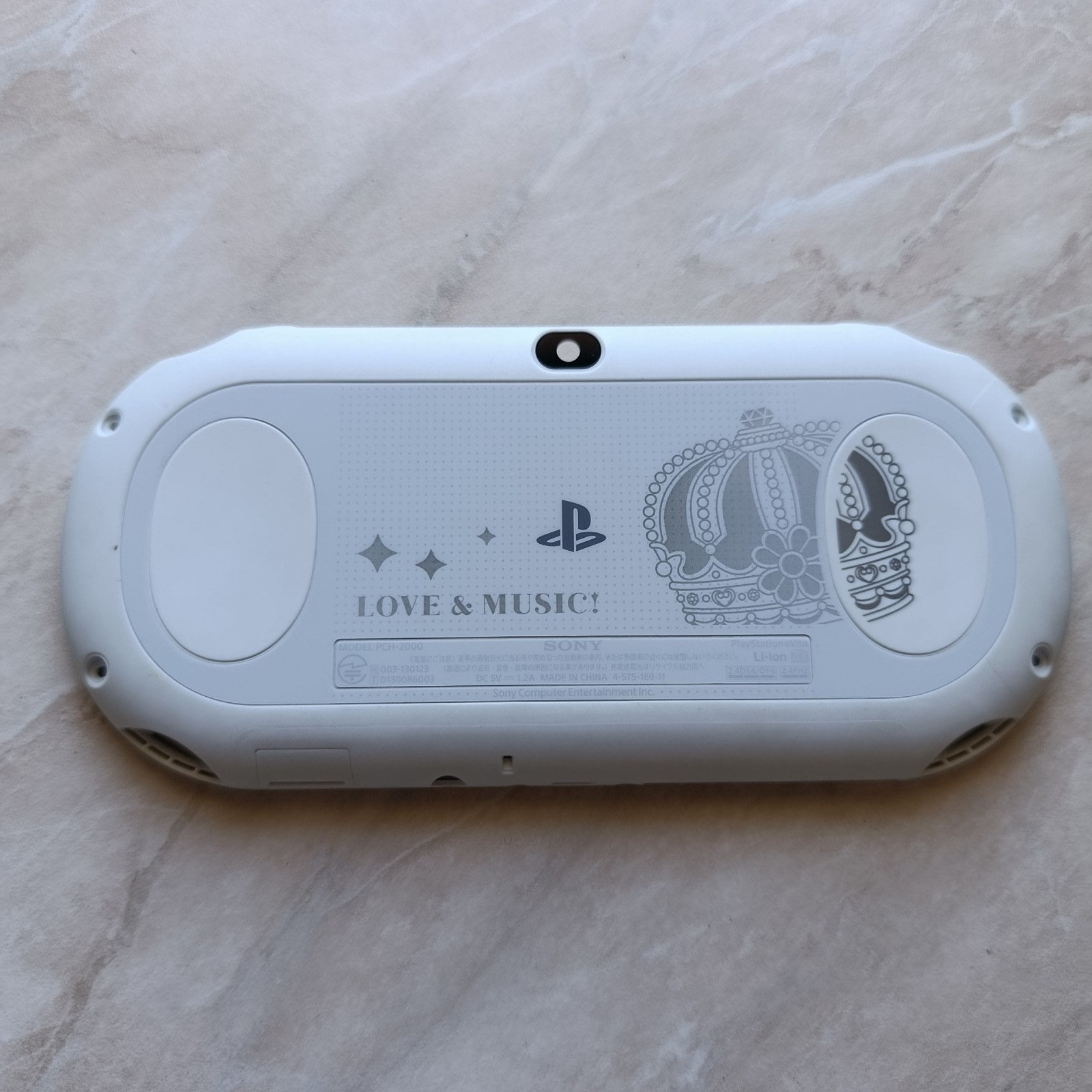 Back Case Sony PS Vita PCH-2000 Uta no Prince-sama music3 White Crown Edition