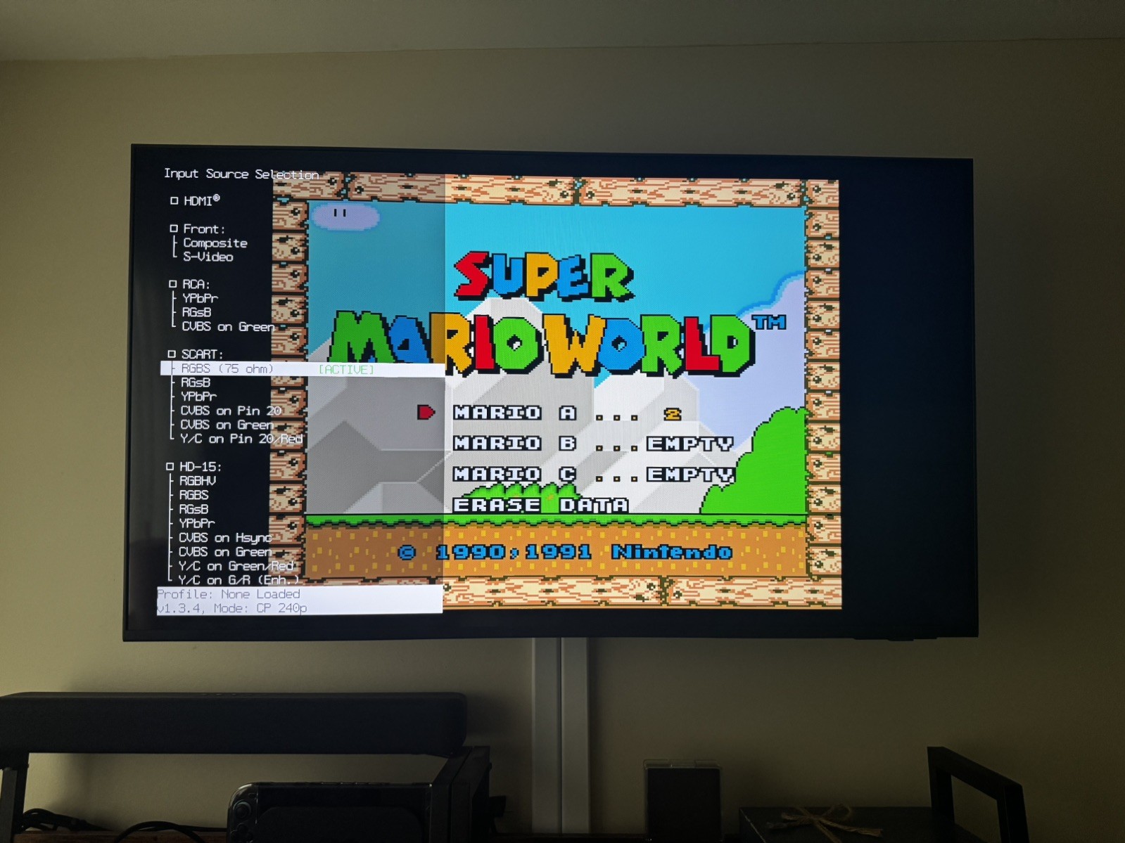 SNES SHVC-01 Voultars Edge Enhancer -Full Recap-New 7805s VR-New Shell Multi LED