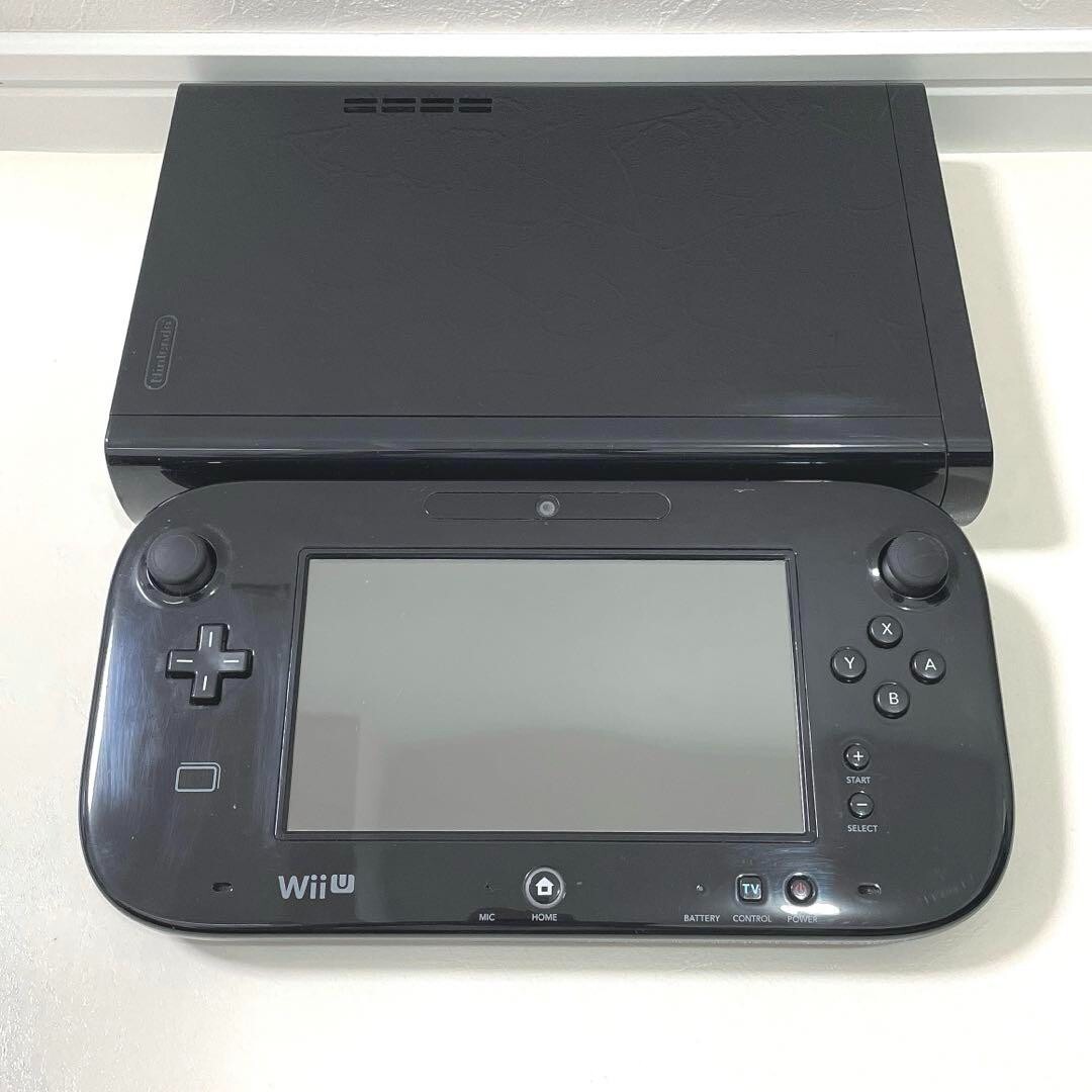 Nintendo Wii U 32GB WUP-101(01)/010 Console/Gamepad Black Working from japan F/S