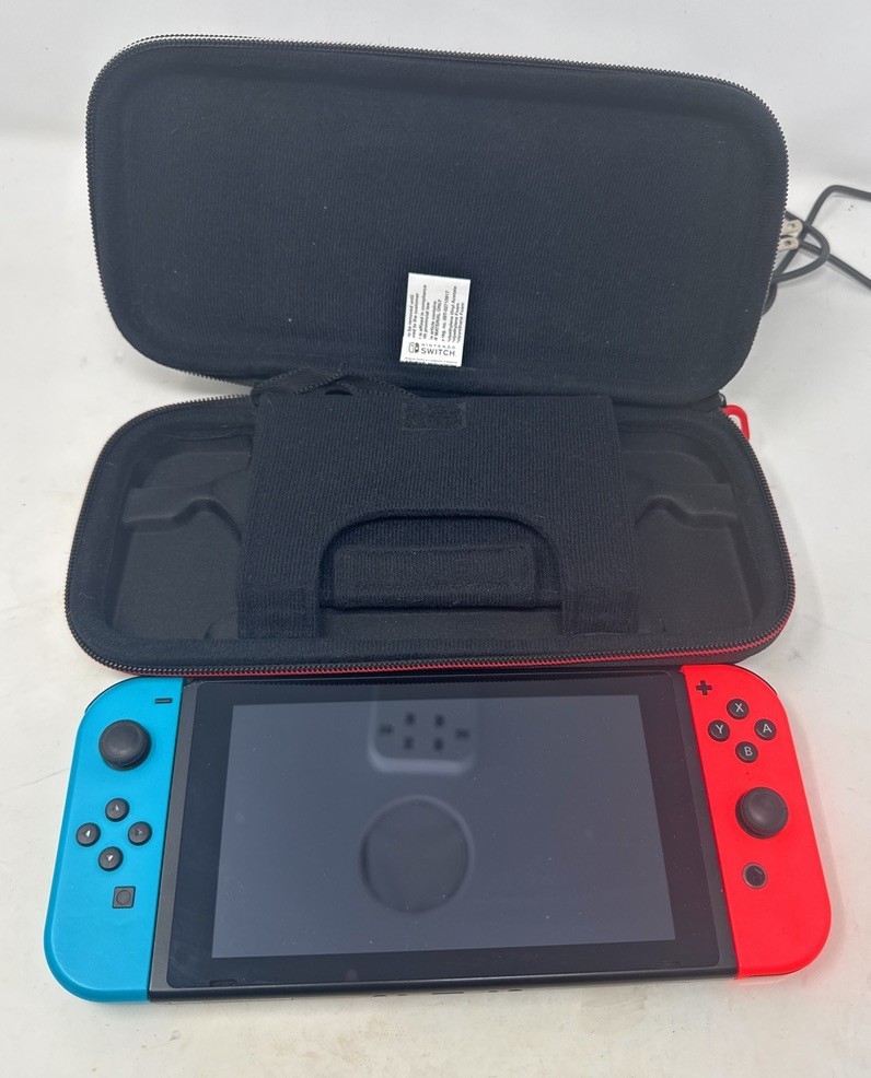 Nintendo Switch Console Bundle Neon Red Blue Dock Controller Games