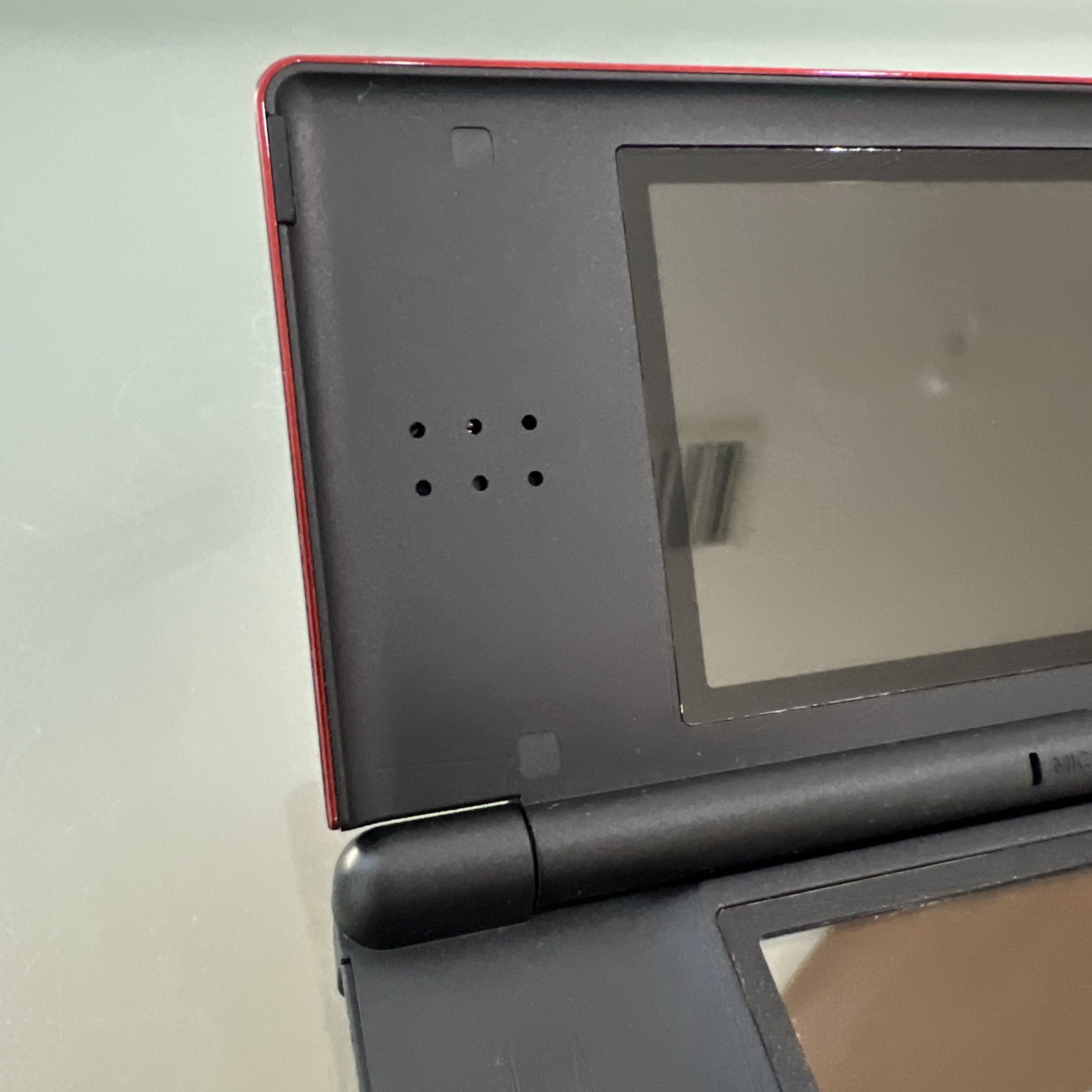 Nintendo DS Lite Authentic Console Crimson Handheld System W/ Charger & Stylus
