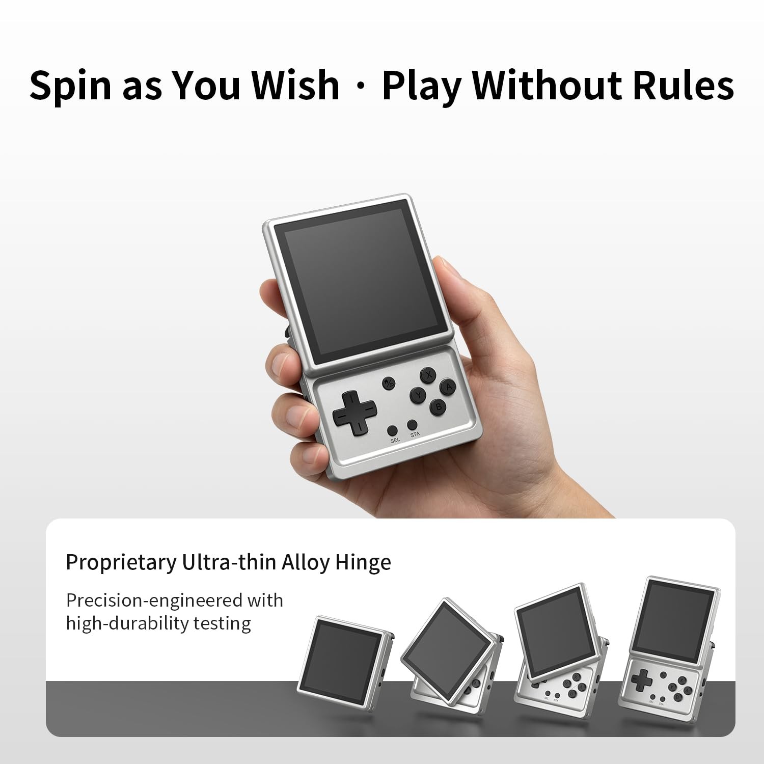 RG Rotate Retro Handheld Game Console , 3.5 Inch Swivel Screen Android Handhe…