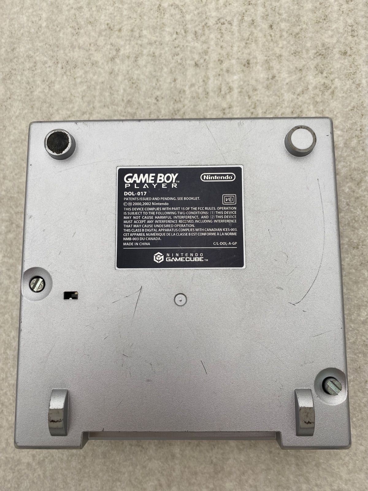 Nintendo GameCube Gameboy Player Adapter DOL-017 Good Condition Tested Silver JP