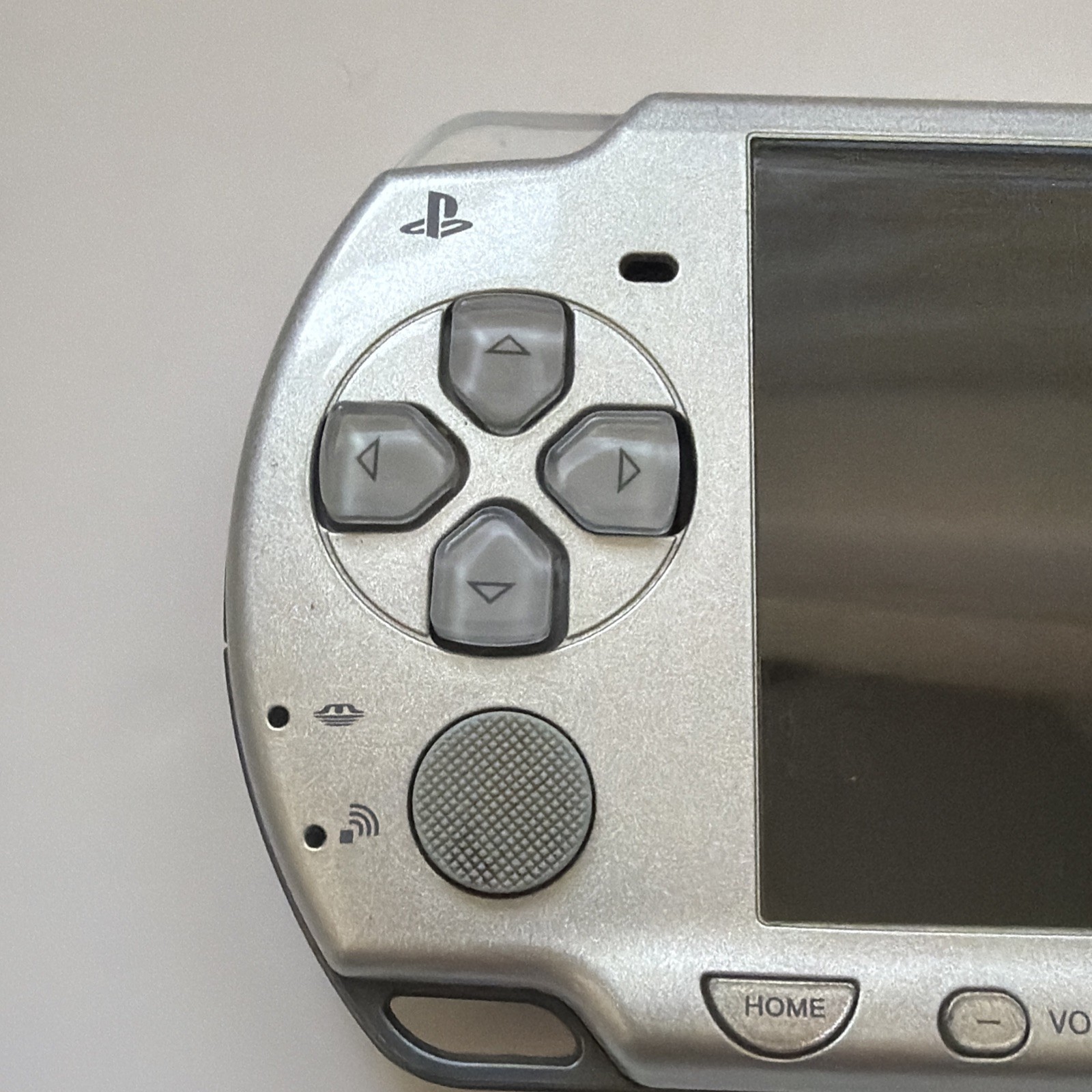 Sony PSP 2001 PlayStation Portable Slim Silver No Battery/Cover Tested