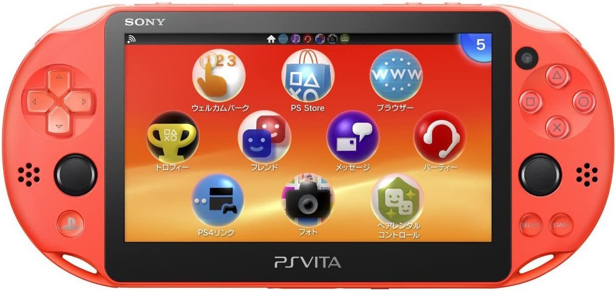 SONY PS Vita PCH-2000 ZA24 Neon Orange Console Wi-Fi model JAPAN NEW w/Tracking