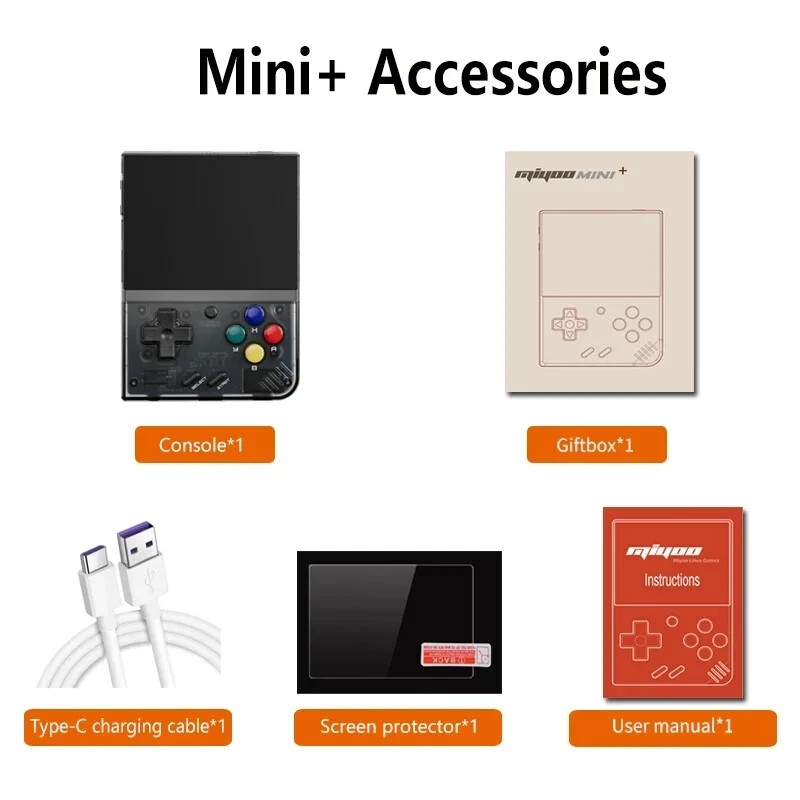MIYOO Mini Plus Portable Retro Handheld Game Console V2 Mini+ 3.5 Inch IPS T