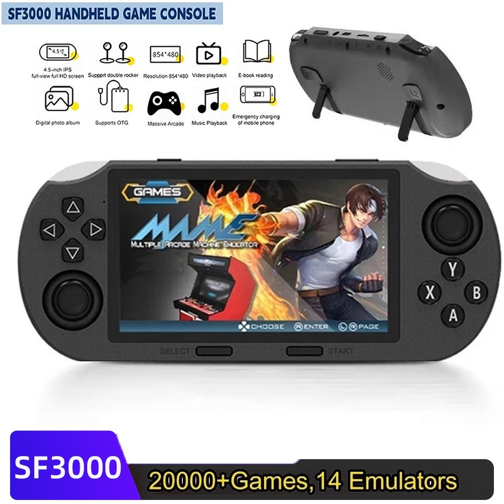 SF3000 Handheld Retro Game Console Video Consoles Built-in 20000 Games MD FC SFC