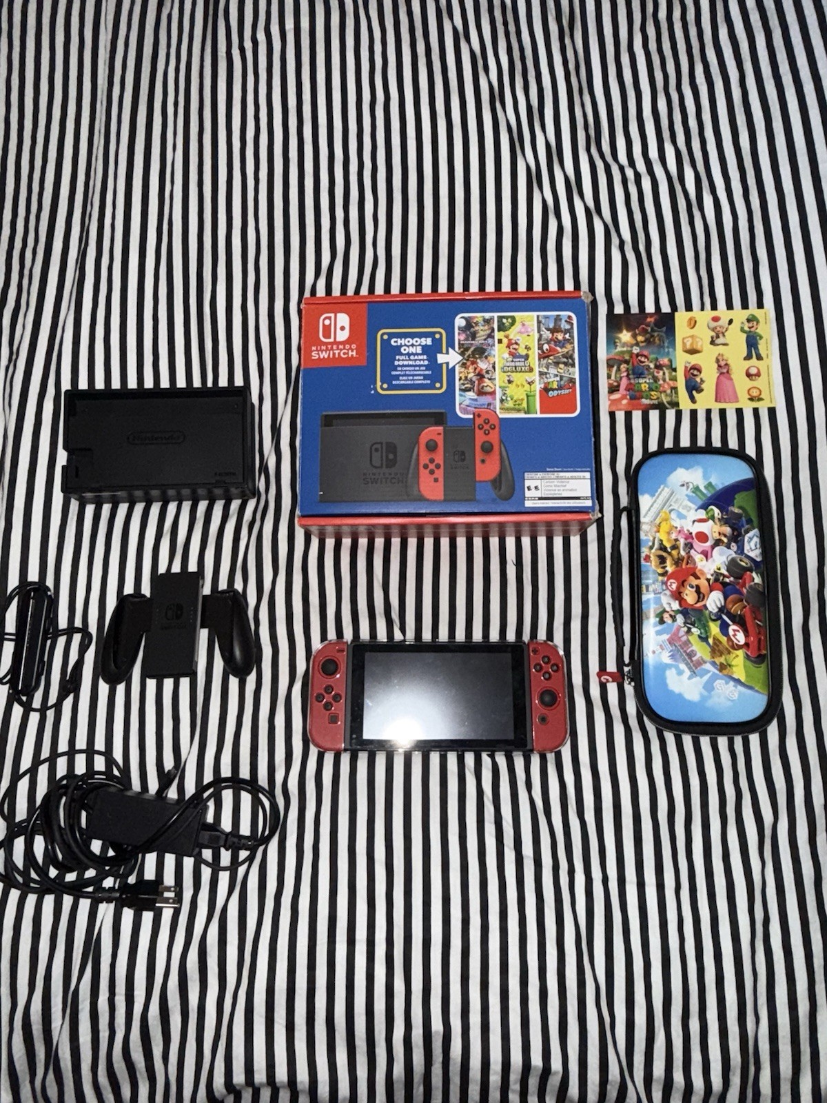 The Super Mario Bros Movie Limited Edition Nintendo Switch. With Case. No Game.
