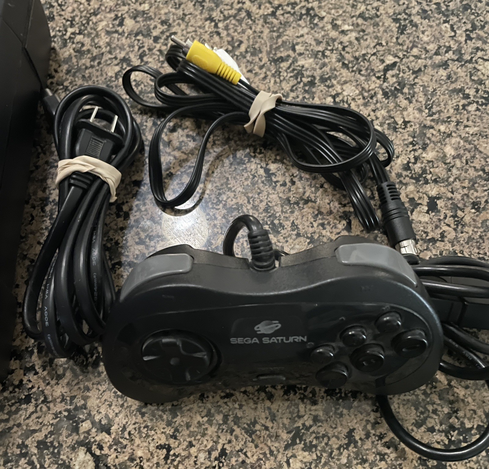 Sega Saturn Video Game Console System Black MK-80000A Tested