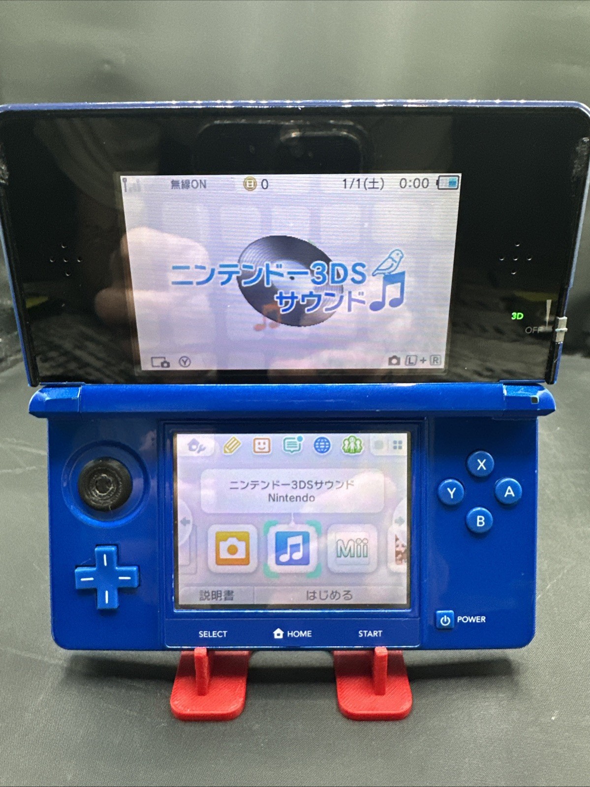 NINTENDO 3DS BLUE CTR-001(JPN) Working Bad Charge Port