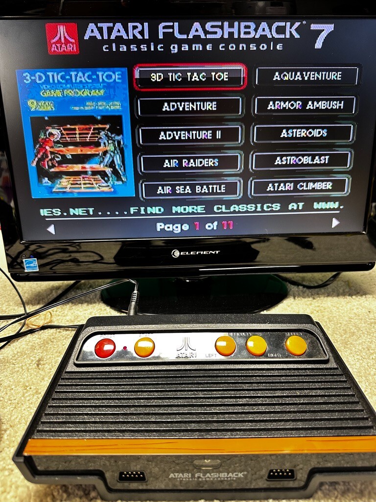Atari Flashback 7 Classic Game Console Black Orange Tested And Working Wireless