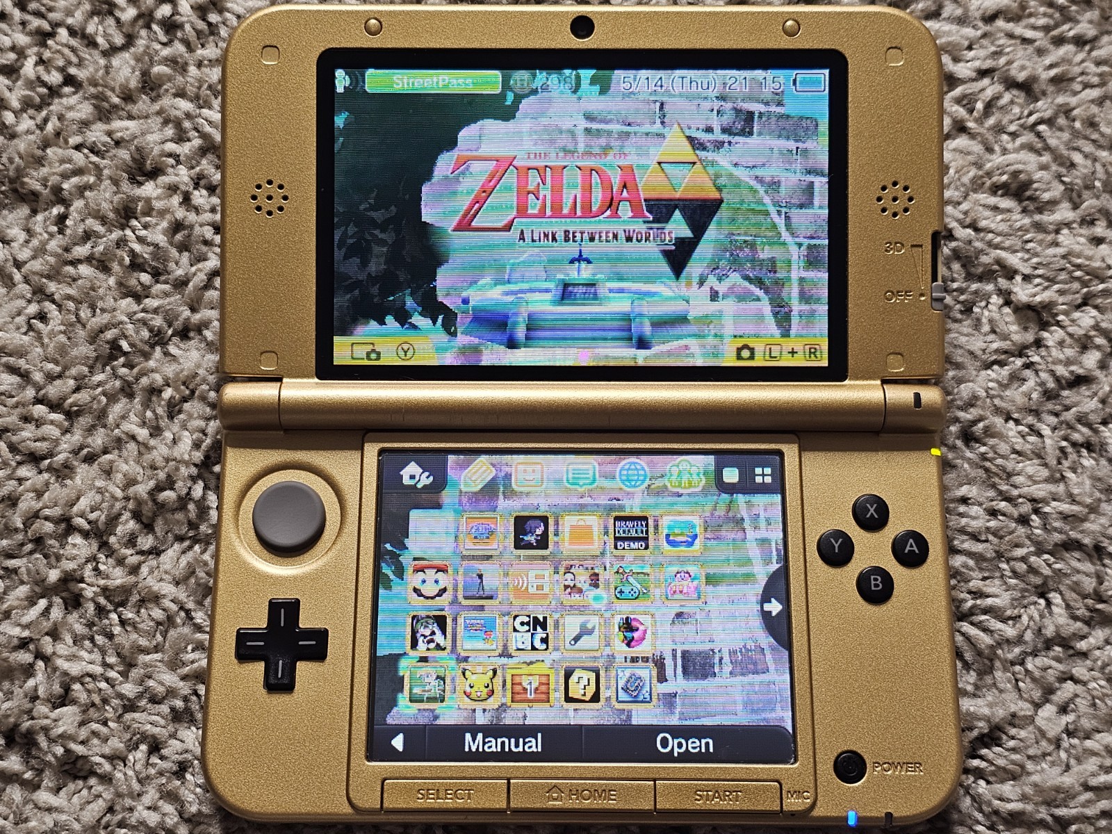 Legend Of Zelda Link Between Worlds Nintendo 3DS XL Limited Edition Console CIB