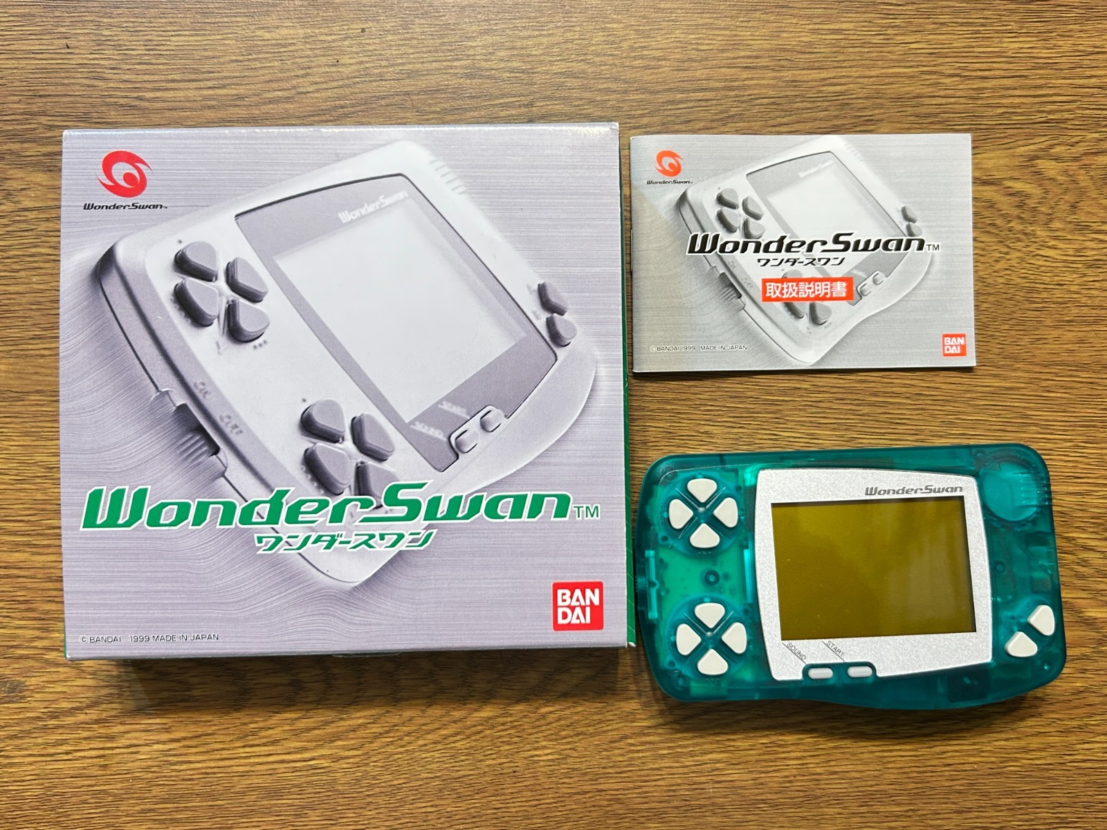 Wonderswan Wonder Swan Bandai WonderSwan Console – Transparent clear Green