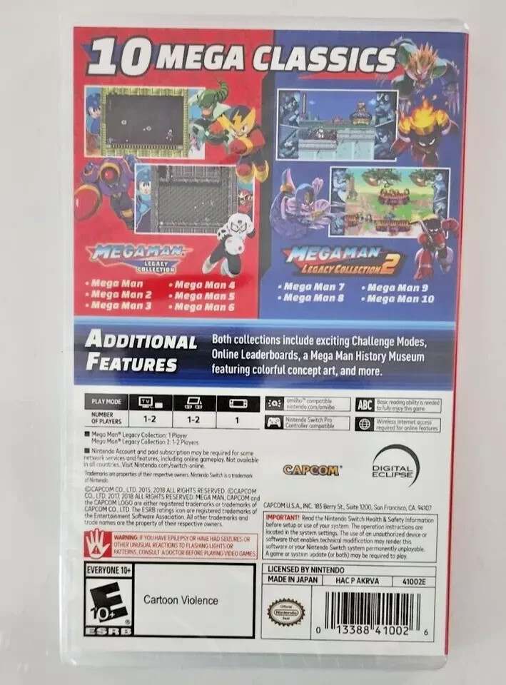 Mega Man + X + Zero/ZX + Battle Network + 11 Switch New Game Bundle Special