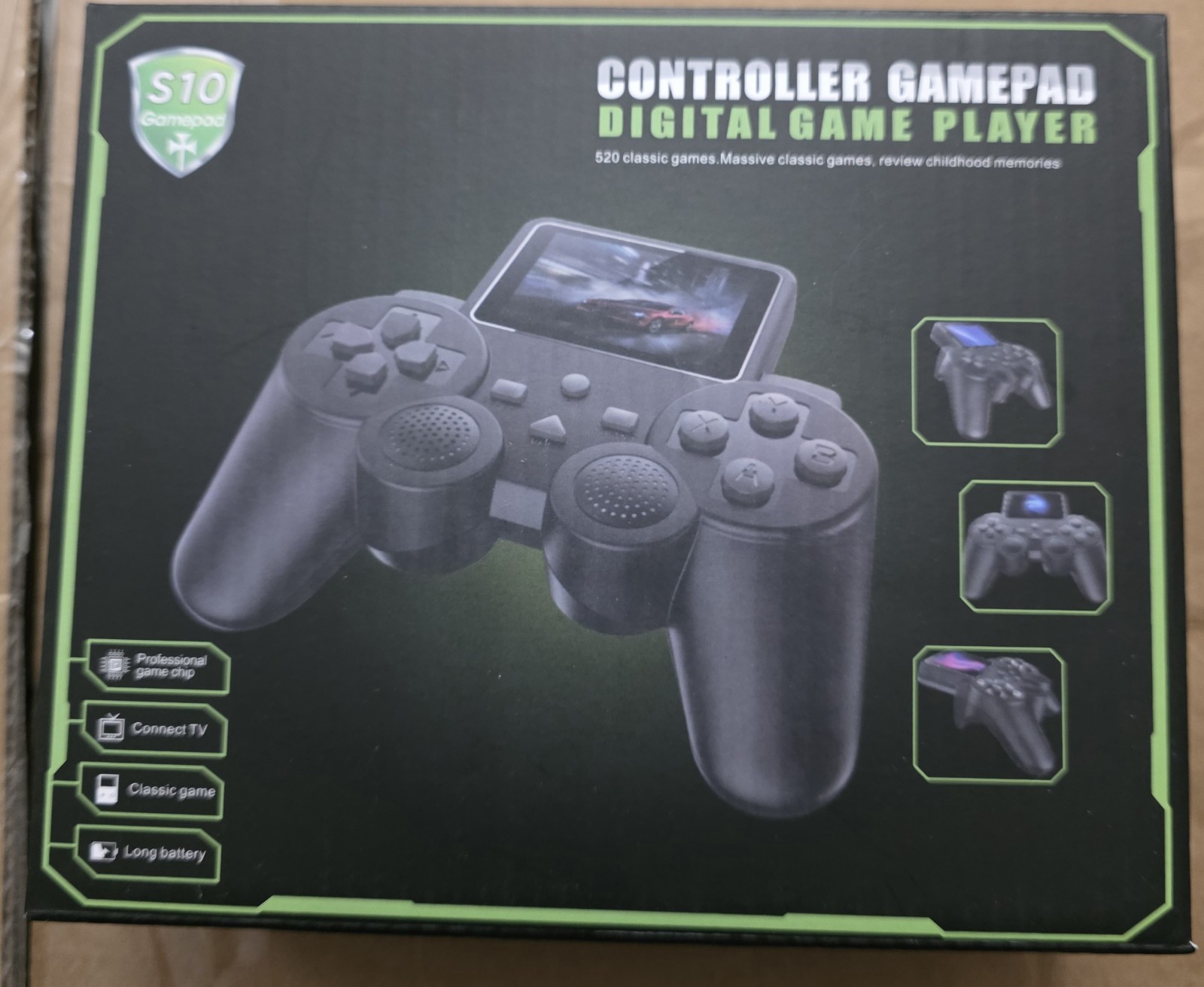 S10 Retro Games Console , 520 In 1, Built-in 2.4″ Screen, PS Gamepad, 8bit New