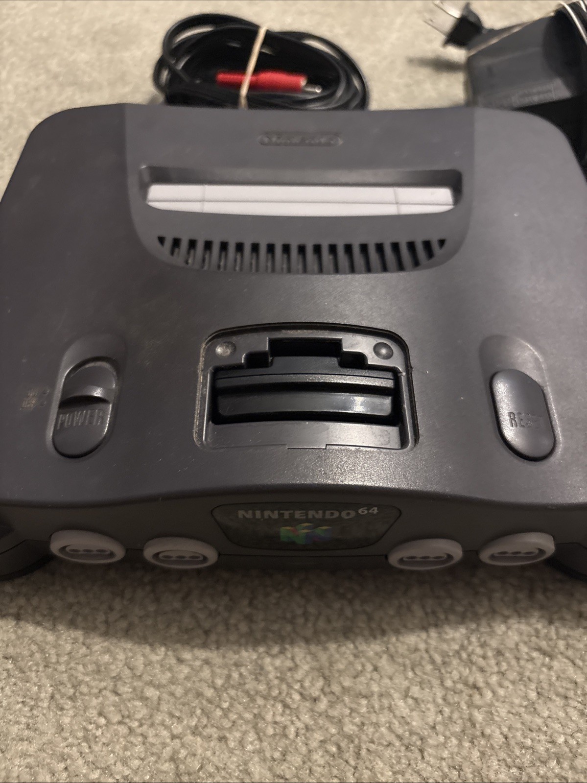 Nintendo 64 System Home Console – Charcoal Gray Tested