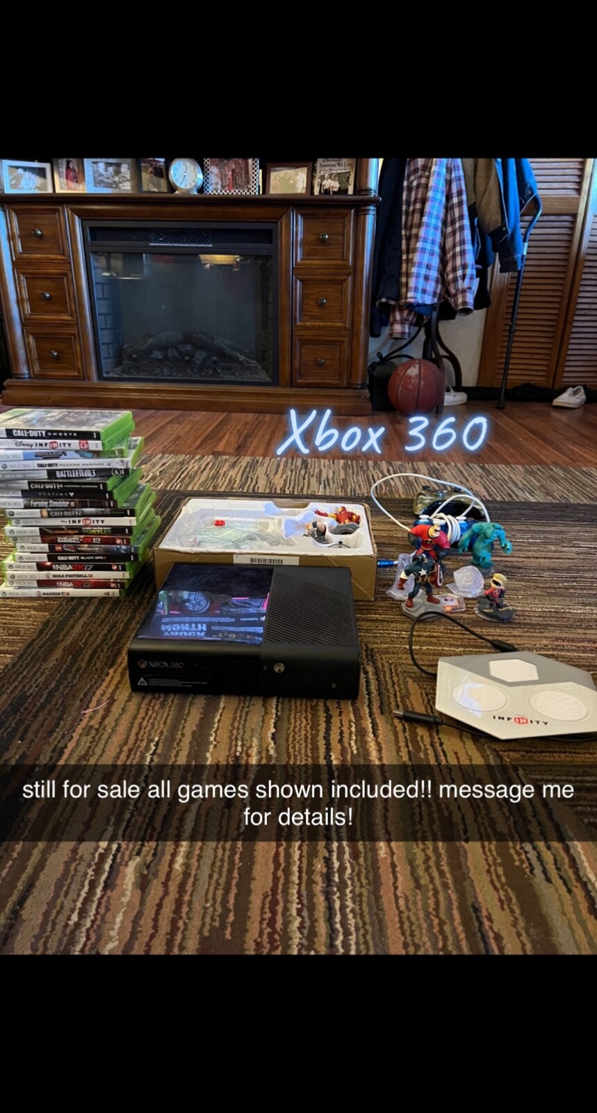 Microsoft Xbox 360 E 4GB Black Console Games Included 
