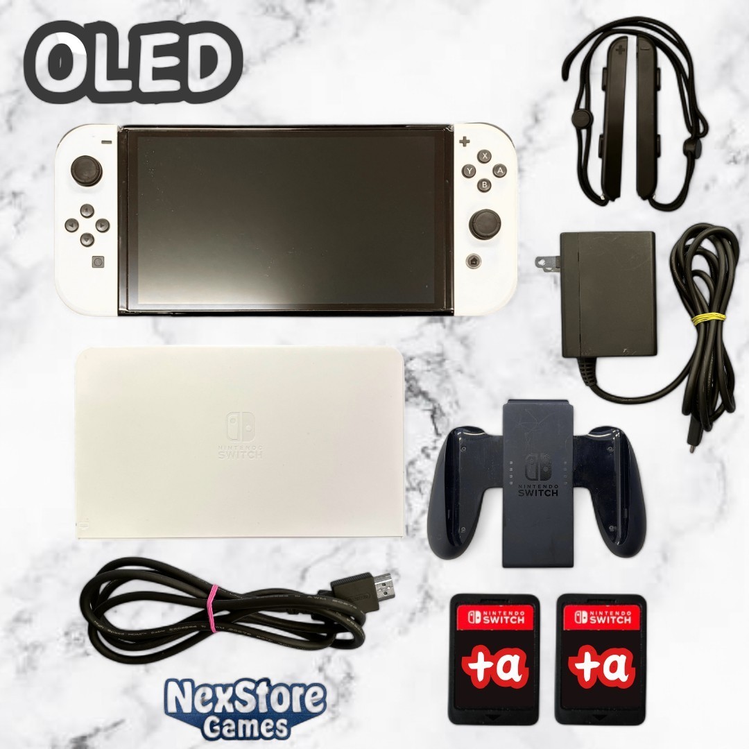 Nintendo Switch Console Tablet OLED HEG-001 Choose Color&accessories Tested Used