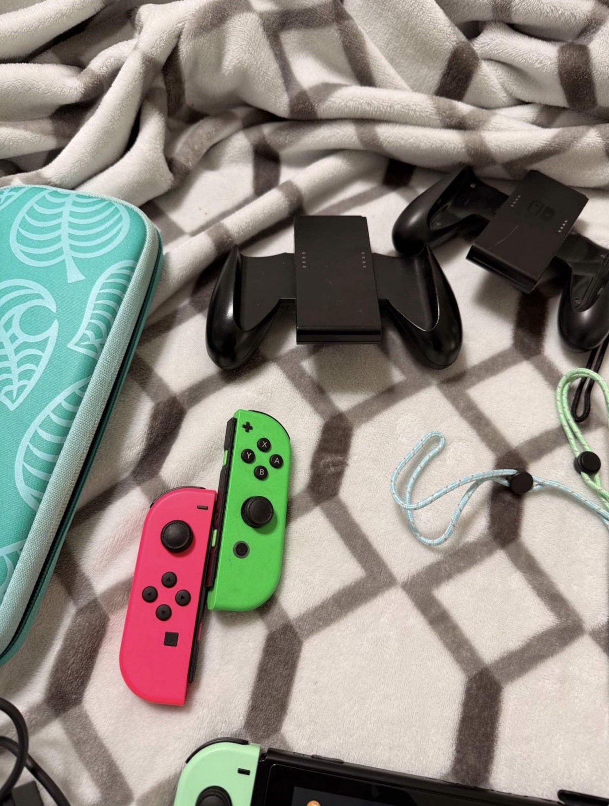 Nintendo Switch Animal Crossing Edition Console, Accessories, 256GB Memory Card