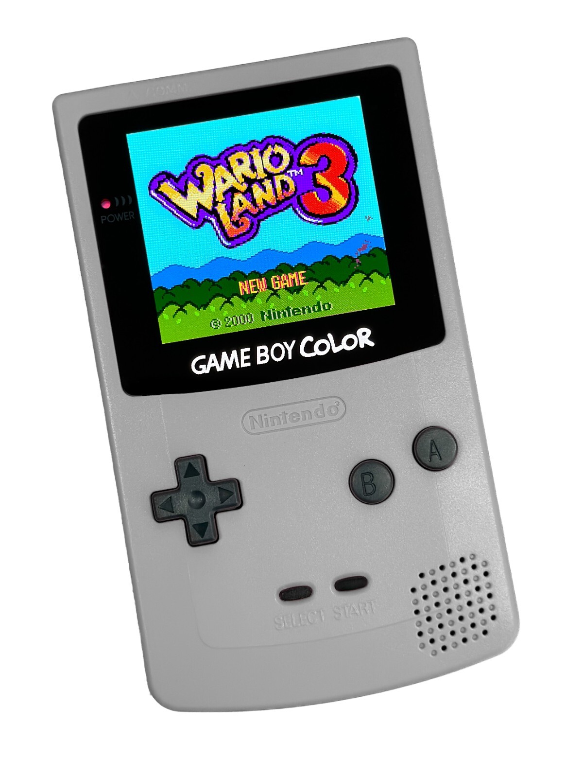 Nintendo Game Boy Color System GBC AMOLED OLED Q5 XL Touchscreen LCD SNES Gray