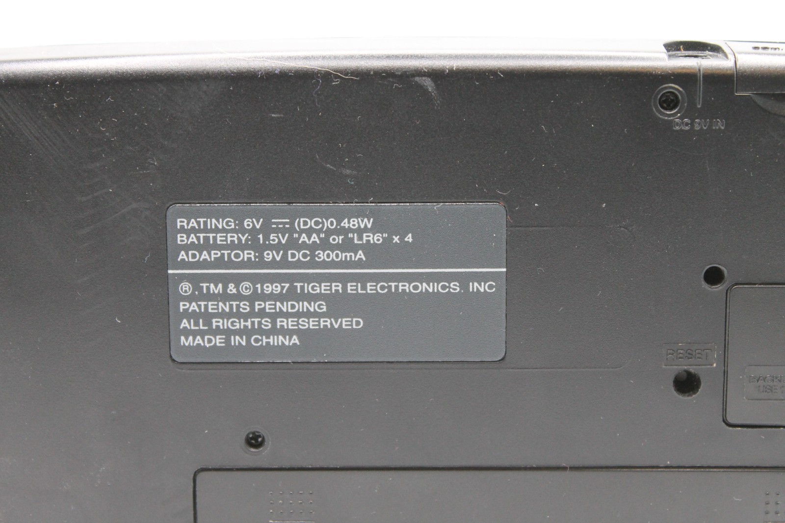 Tiger Electronics 1997 Handheld Game Console For Parts Or Repair