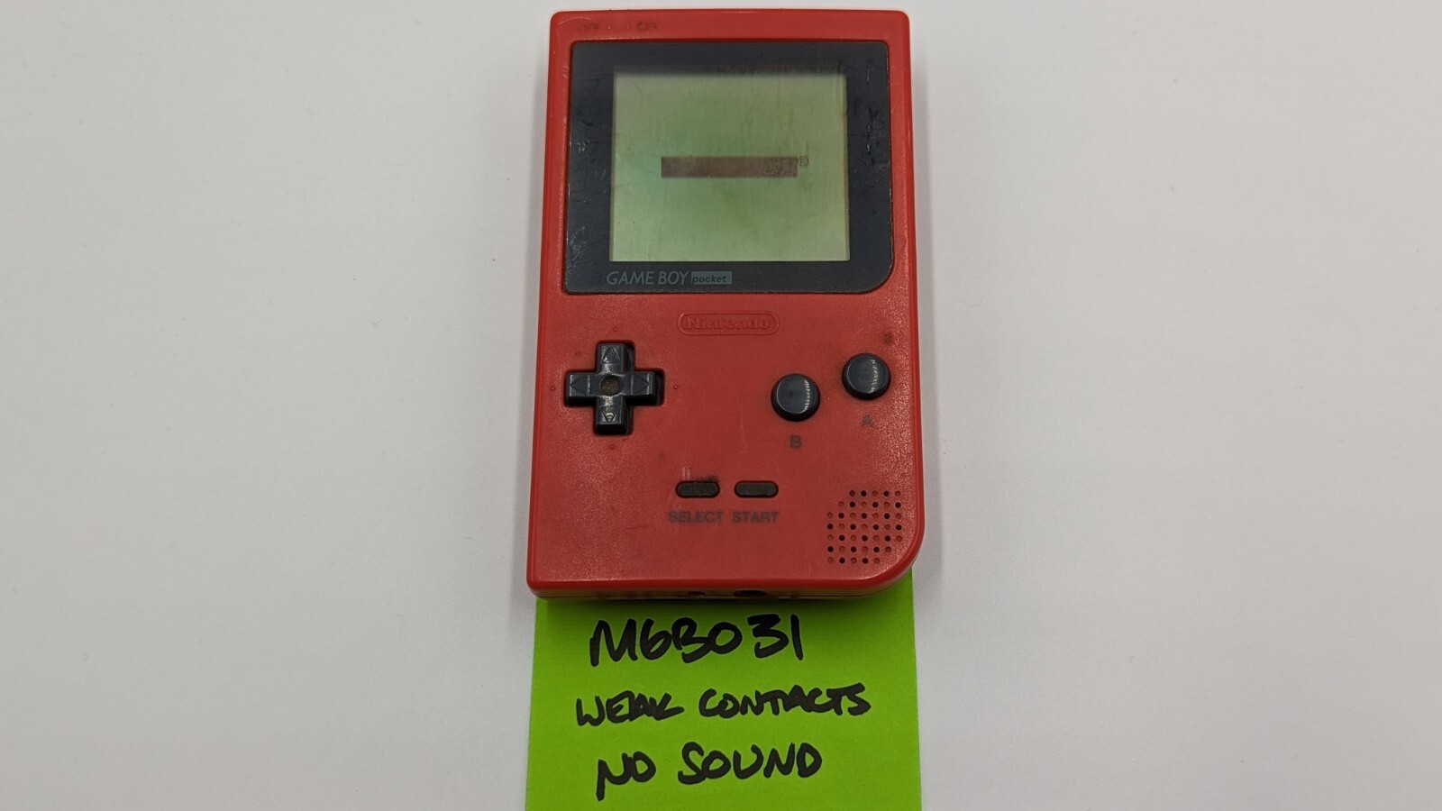 Nintendo Game Boy Pocket Handheld Console System Red – WORKS – FREE SHIP