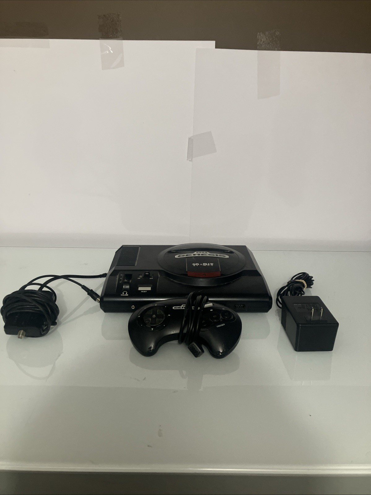 Sega Genesis 16-Bit Console Gaming System Black 1601 Tested And Working