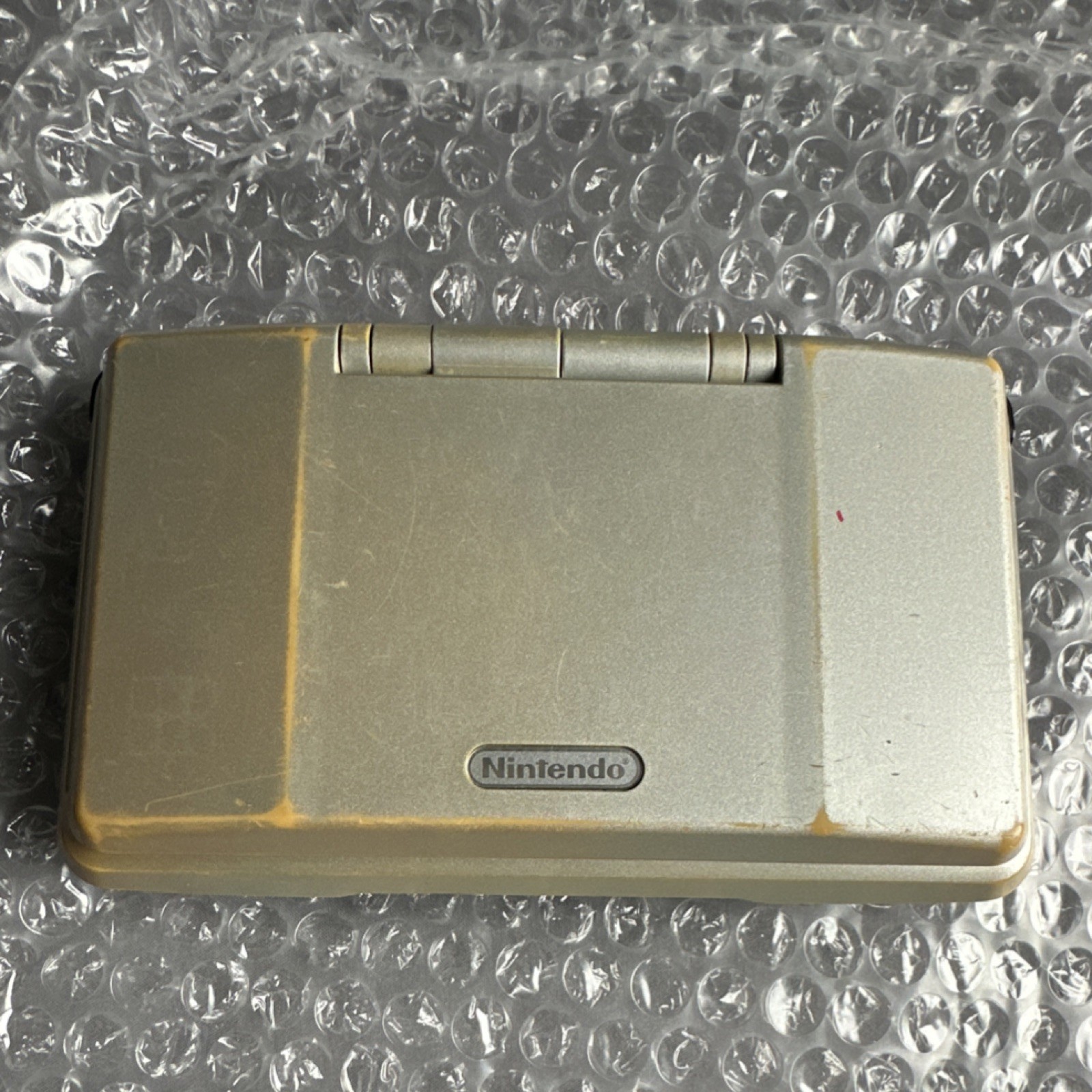 Nintendo DS Touch Screen Handheld Console Silver Black Headphone Jack