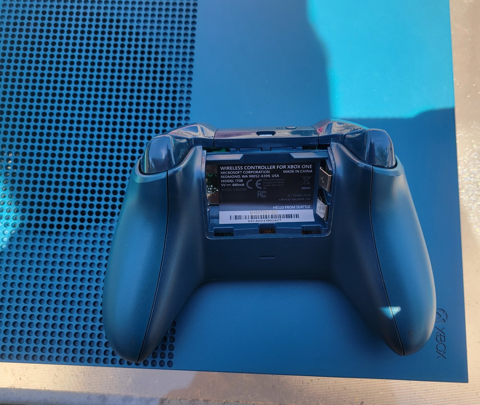 Microsoft Xbox One S 1TB Blue Console w/ Blue Wireless Controller & Power Cord