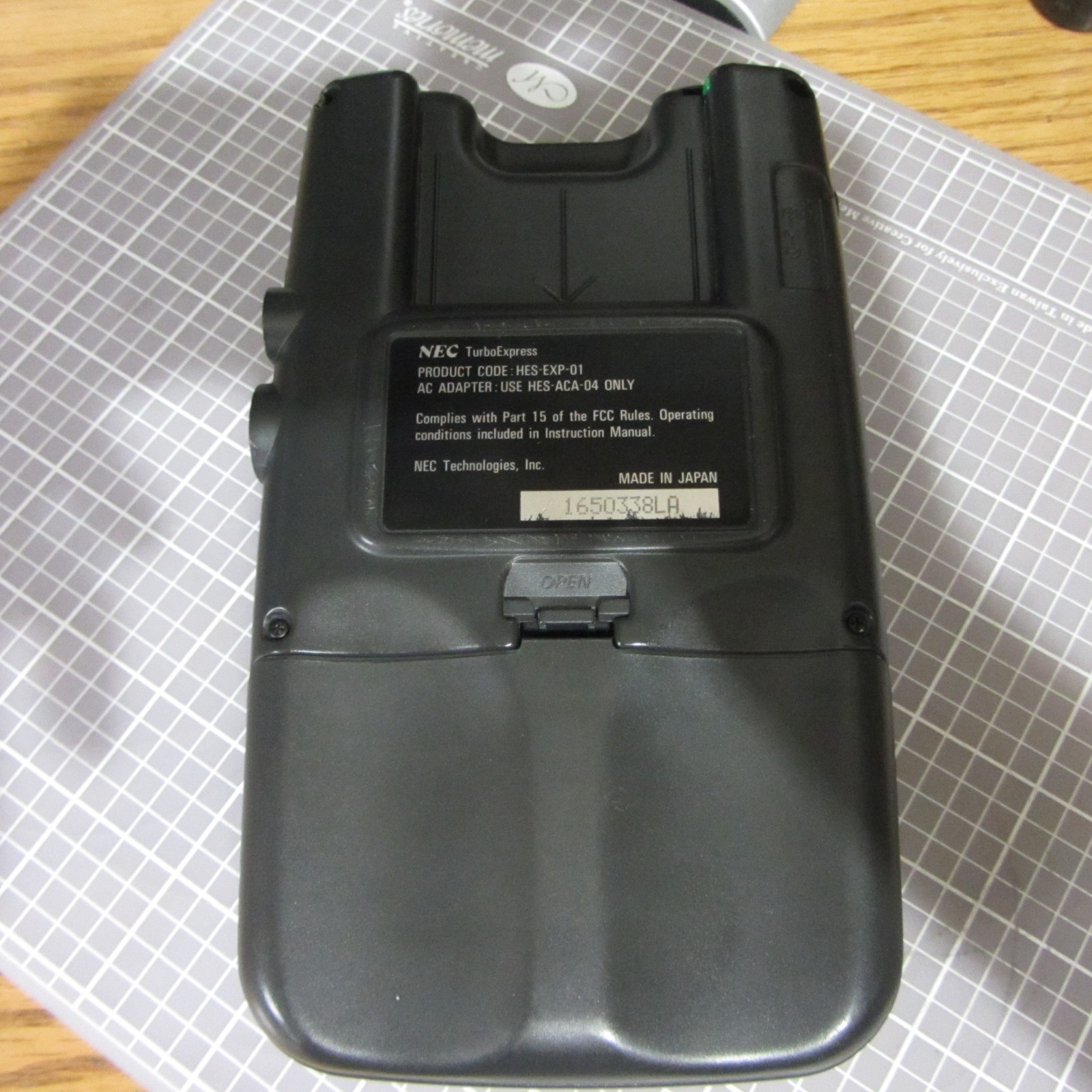 NEC Turbo Express Handheld Console For Repair/Parts Powers On