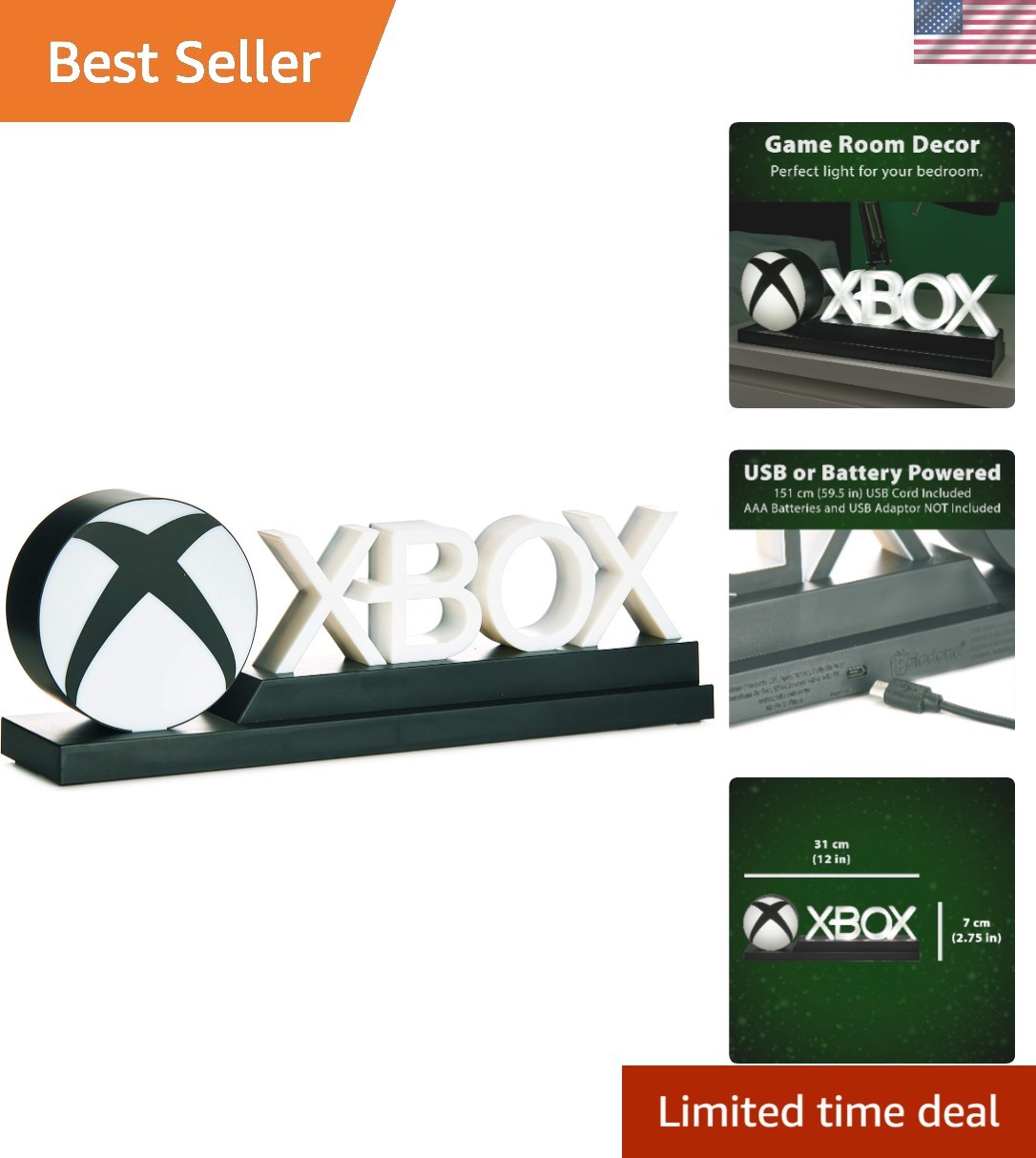Xbox Icons Light – Dynamic Color Changing LED Desk Lamp for Gaming Enthusiasts