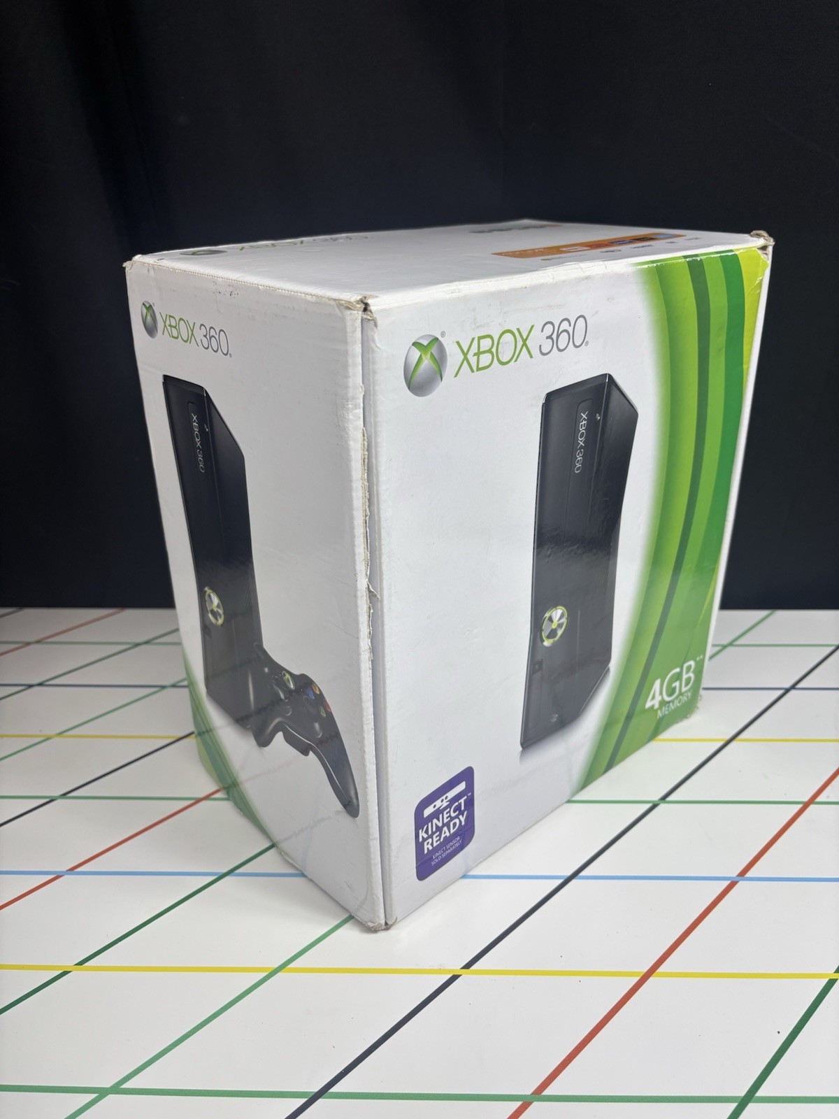 Xbox 360 S Slim 4GB Console Complete in Original Box CIB Tested w Controller